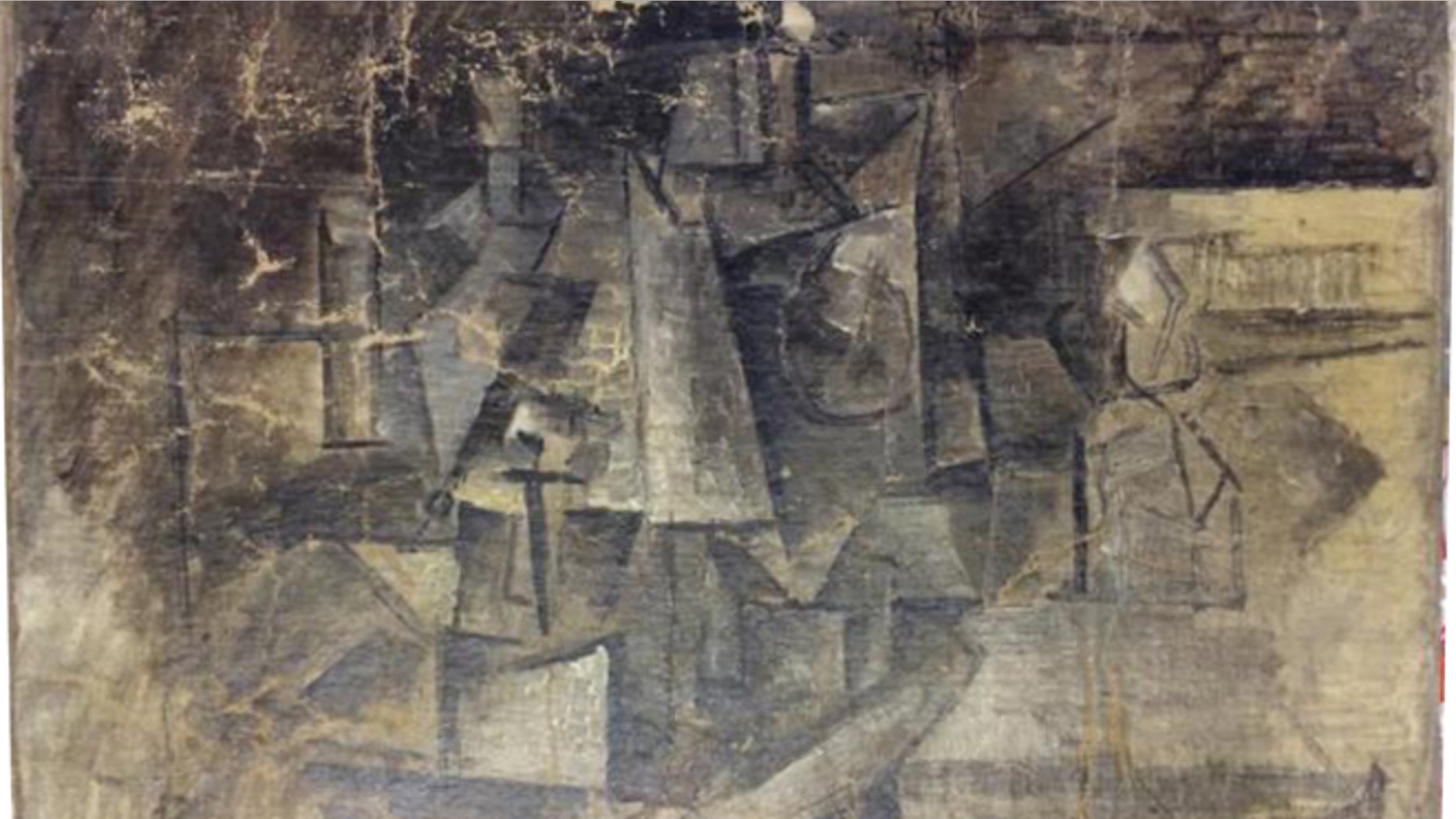 This undated photo provided by the United States Department of Justice, shows a cubist painting entitled The Hairdresser by Pablo Picasso. Authorities say the painting worth millions of dollars was stolen in France and smuggled into the U.S. by someone who falsely labeled it as an "art craft" worth about $37 when it was shipped. U.S. Attorney for the Eastern District of New York Loretta Lynch filed a civil forfeiture complaint Thursday, Feb. 26, 2015, over the painting. (AP Photo/U.S Department of Justice)