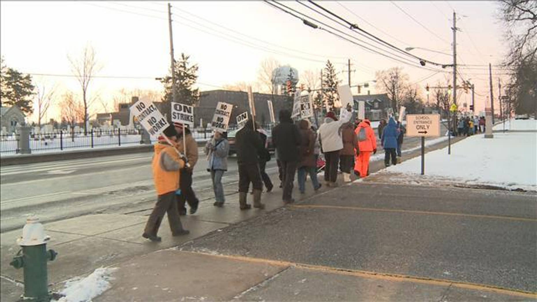 Public schools teachers in Strongsville, Ohio, went on strike for two months last year. (AP)