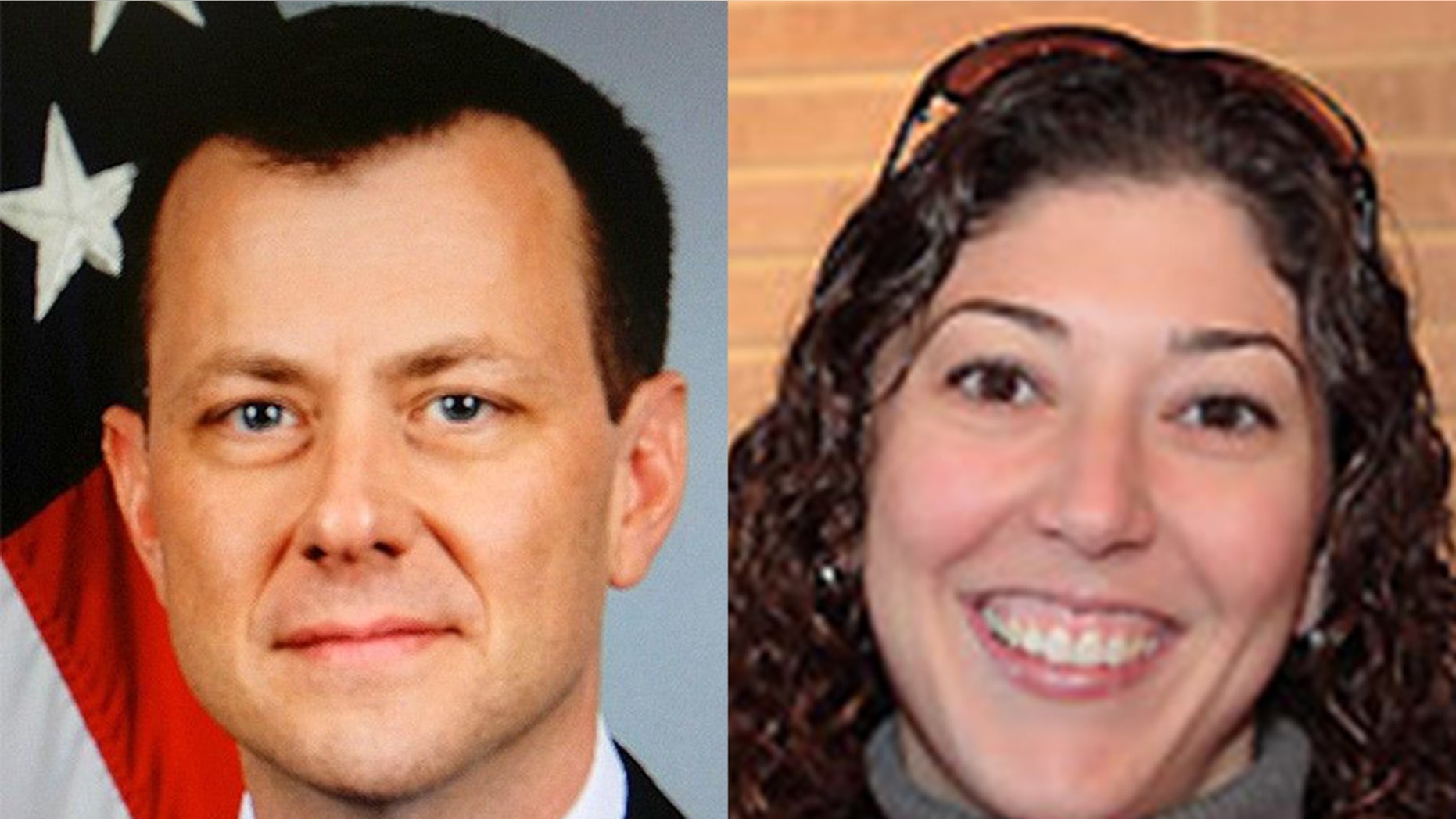 FBI officials Peter Strzok, left, and Lisa Page, right, exchanged more than 50,000 text messages during the 2016 presidential election.