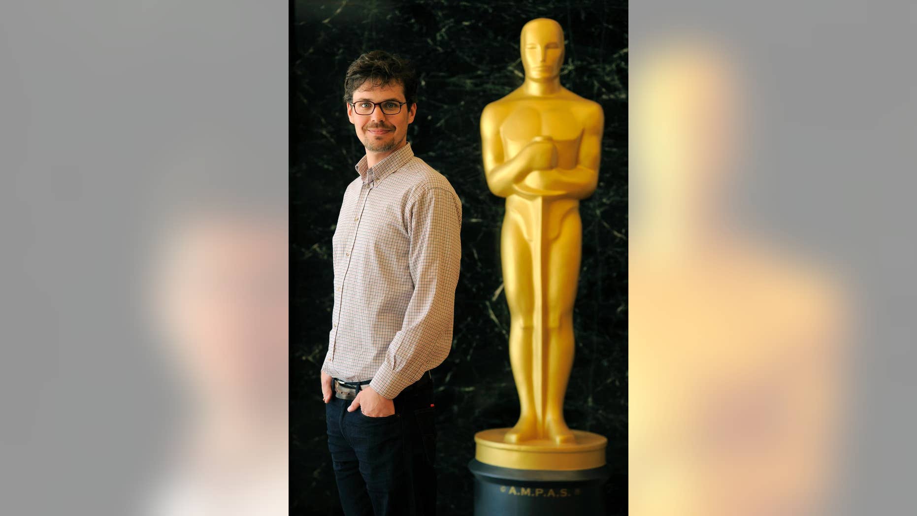 Peter Baumann of The Northern Film School in the United Kingdom, a Student Academy Award winner in the Foreign Category for his film ""Border Patrol," poses for a portrait at the Academy of Motion Picture Arts and Sciences on Tuesday, June 3, 2014 in Los Angeles. The 41st Student Academy Awards ceremony will be held at the DGA Theater on Saturday, June 7, 2014, in Los Angeles. (Photo by Chris Pizzello/Invision/AP)