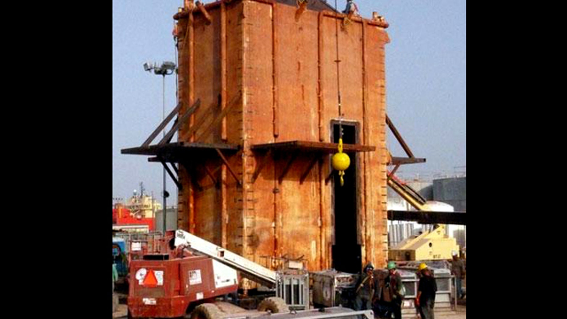 The Subsea Oil Recovery System is a large structure that can be placed over the largest leak source in the oil spill created by the explosion of the Transocean Deepwater Horizon Rig.