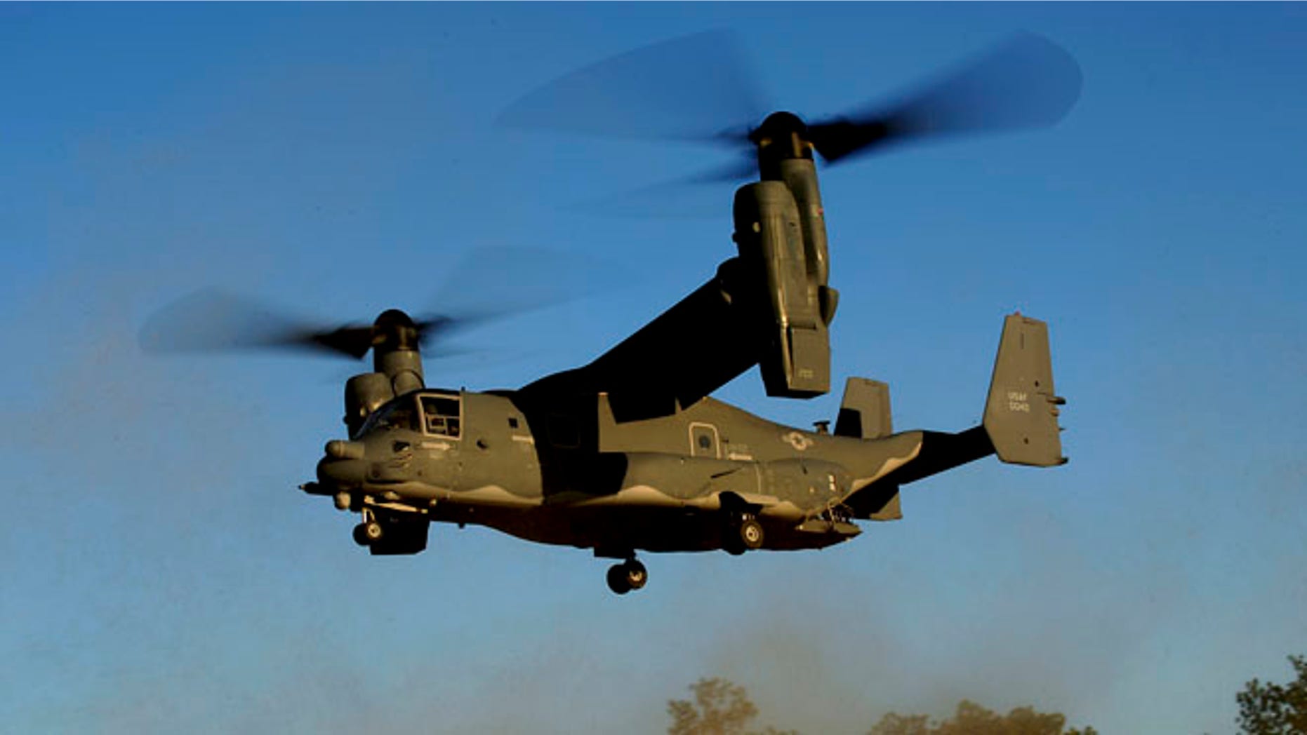 Jan 26, 2011: In this photo released by the U.S. Air Force, a CV-22 Osprey aircraft of the 8th Special Operations Squadron (SOS) "Black Birds" comes in for a landing during a local training mission at Hurlburt Field, Florida, USA.