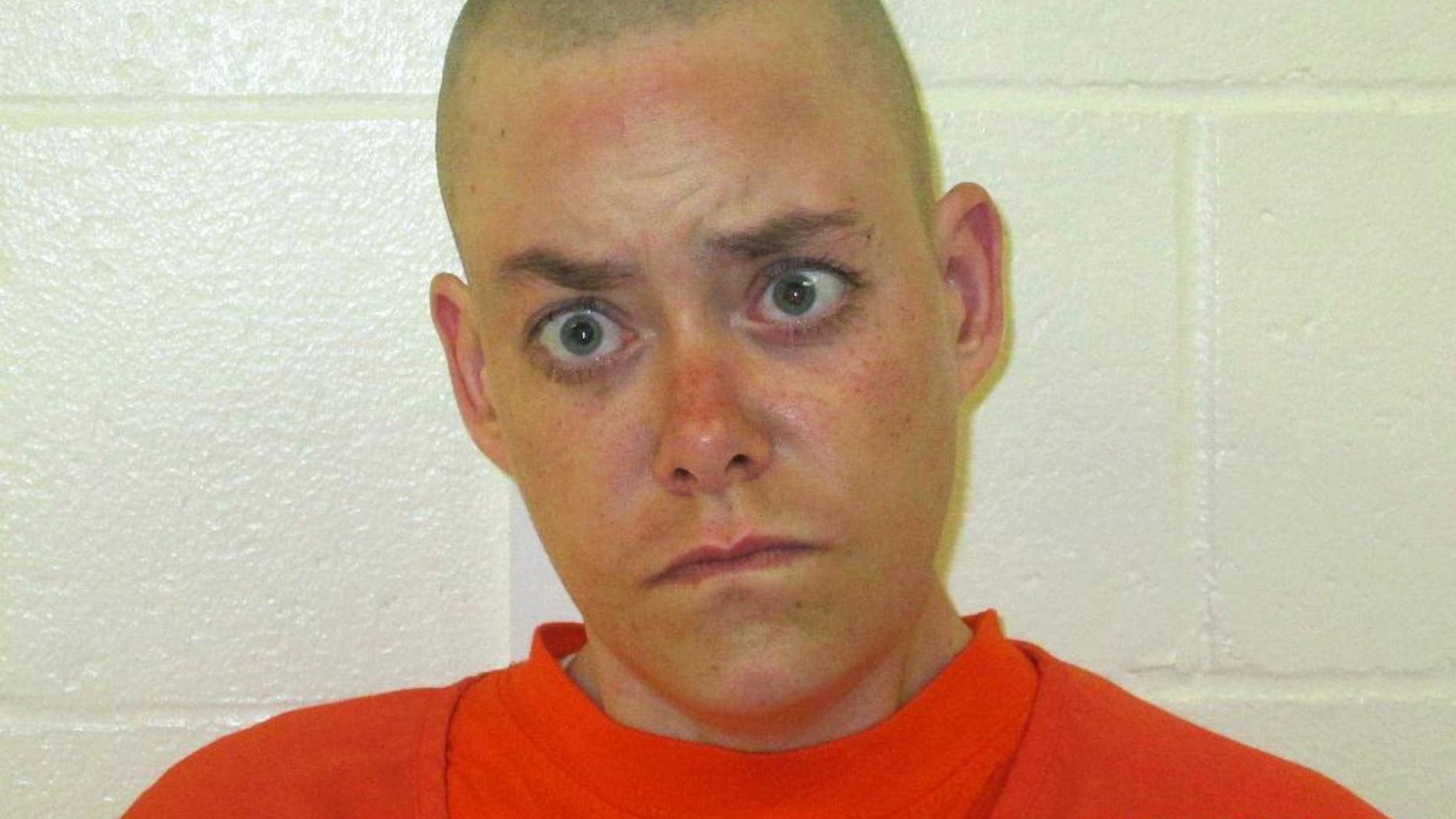 This Thursday, Aug. 20, 2015, booking photo released by the York County Sheriff's Office shows Connor MacCalister, 31, of Saco, Maine, who was arrested and charged with murder in the stabbing death of Wendy Boudreau at a Saco supermarket on Wednesday. Boudreau, also from Saco, was 59 and a mother of five children. (York County Sheriff's Office via AP)
