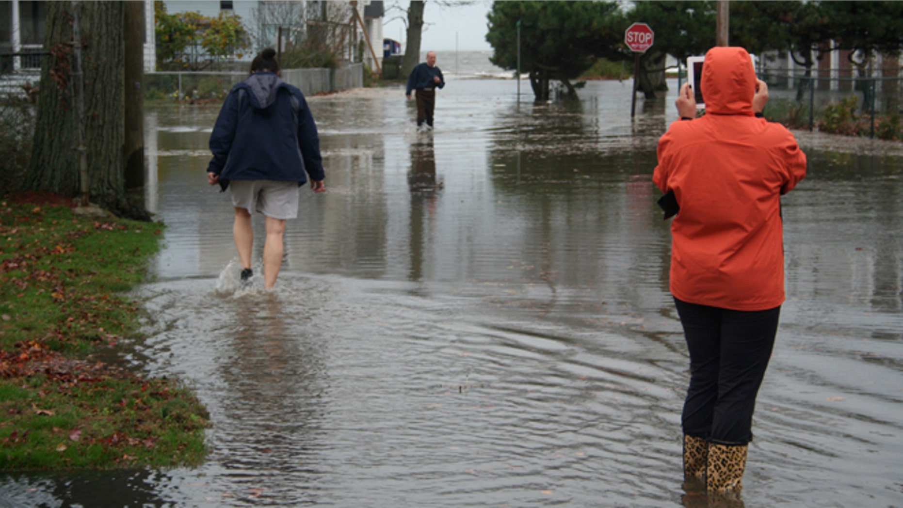 Oct. 29, 2012: Hurricane Sandy floods the Wildemere Beach section of Milford, Conn.