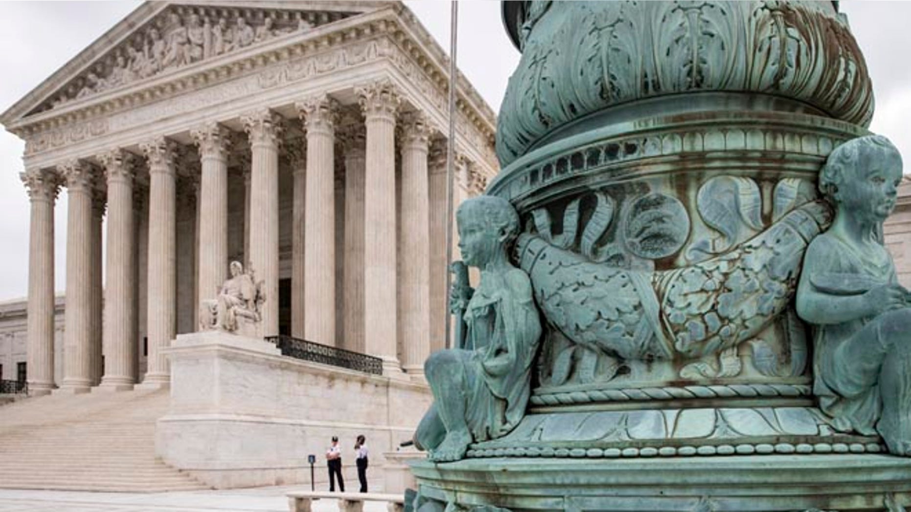 The Supreme Court in Washington is seen Tuesday, May 31, 2016, as the justices ruled unanimously that a Minnesota company could file a lawsuit against the U.S. Army Corps of Engineers over the agency's determination that its land is off limits to peat mining under the Clean Water Act. The high court agreed with the 8th Circuit decision in the case of Hawkes Co., Inc. v. U.S. Army Corps of Engineers to make it easier for landowners to bring a court challenge when federal regulators try to restrict property development due to concerns about water pollution. (AP Photo/J. Scott Applewhite)