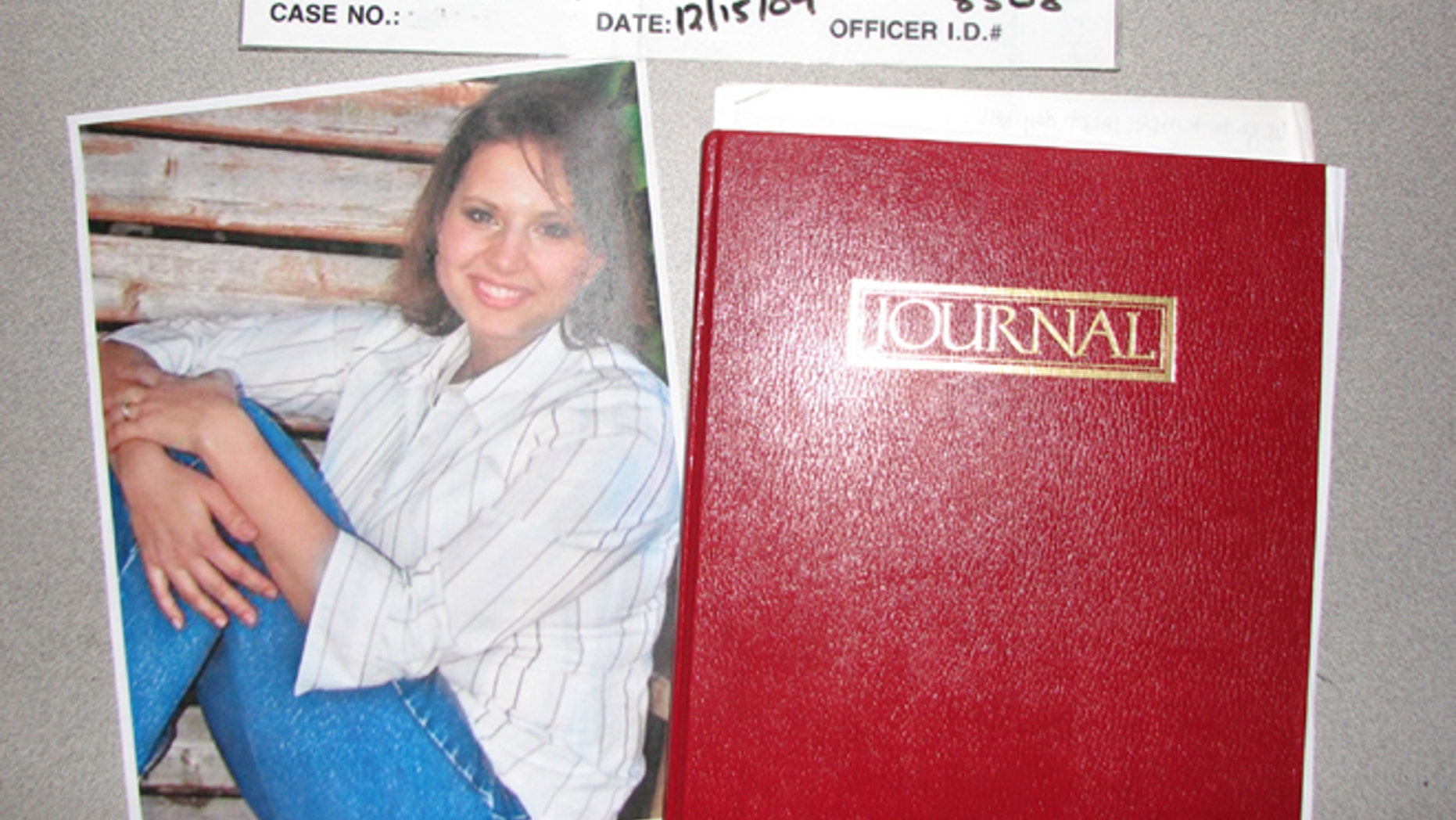 May 20: Evidence photo released by the West Valley City Police Department shows a journal collected from Josh and Susan Powell's house.