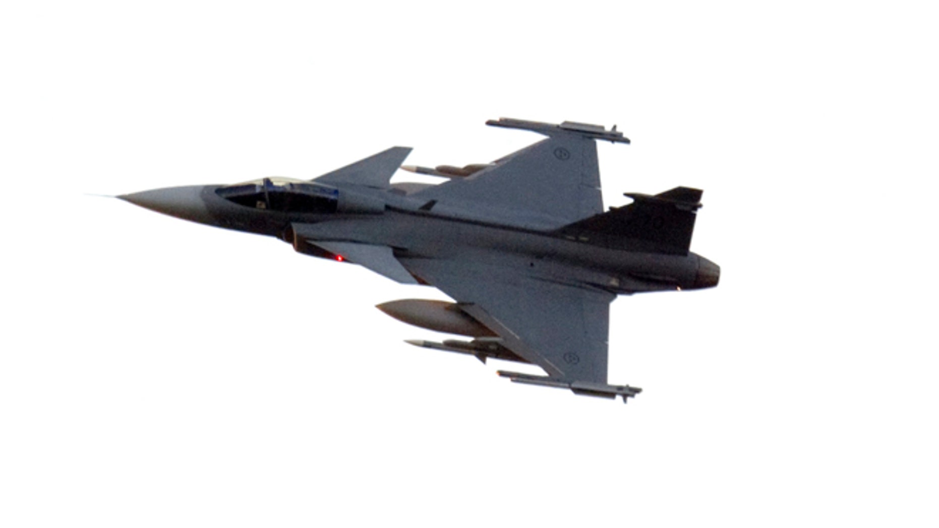 A Swedish JAS 39C Gripen fighter jet in a 2011 file photo.