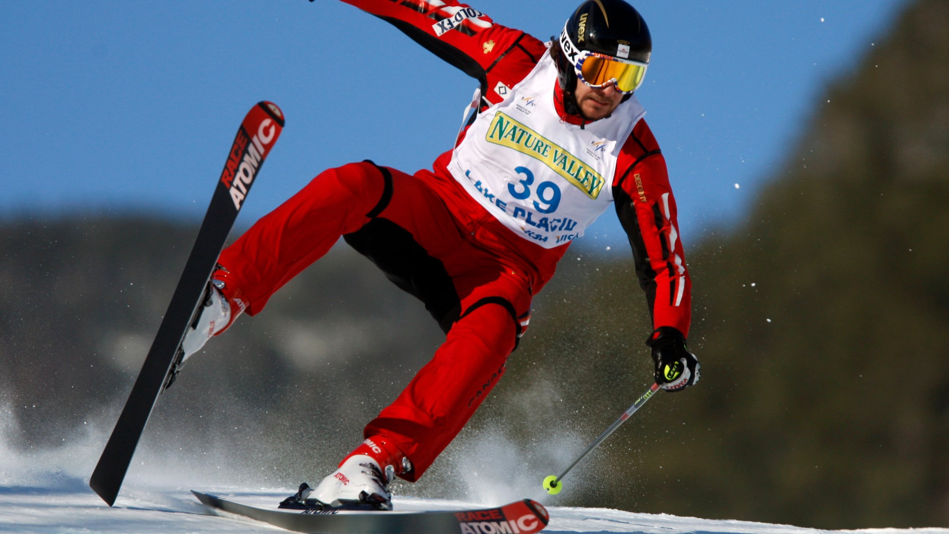 Jan. 23, 2010: Canada's Nick Zoricic practicing for the mens ski cross qualifying round during World Cup freestyle skiing in Wilmington, N.Y. Zoricic died from head injuries after crashing heavily in a World Cup skicross event in Grindelwald, Switzerland, on Saturday March 10, 2012.