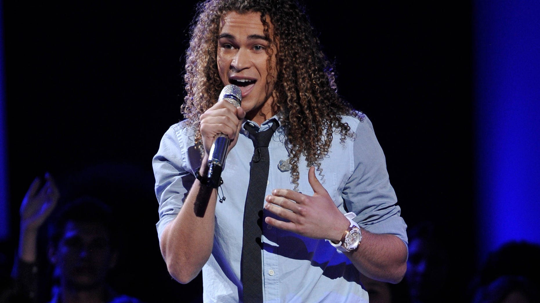 April 4: DeAndre Brackensick performs on the singing competition series 'American Idol' in Los Angeles.
