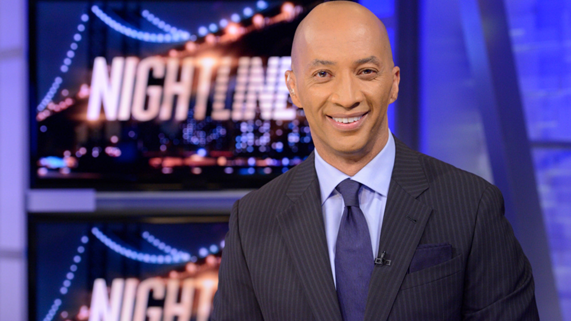 In this image released by ABC, ABC News' chief national correspondent Byron Pitts appears on the set of "Nightline," in New York.
