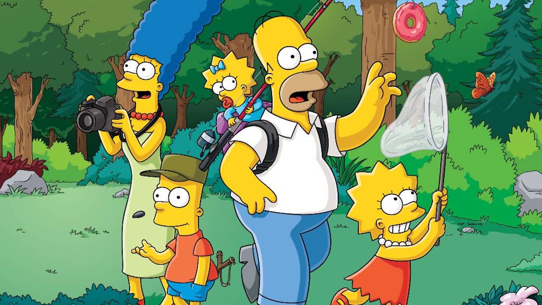 This photo provided by Fox shows a scene from "The Simpsons," airing on Sundays. Fox said Monday, May 4, 2015, it has renewed the animated series for its 27th and 28th seasons, which will carry it to a total of 625 episodes. (FOX via AP)