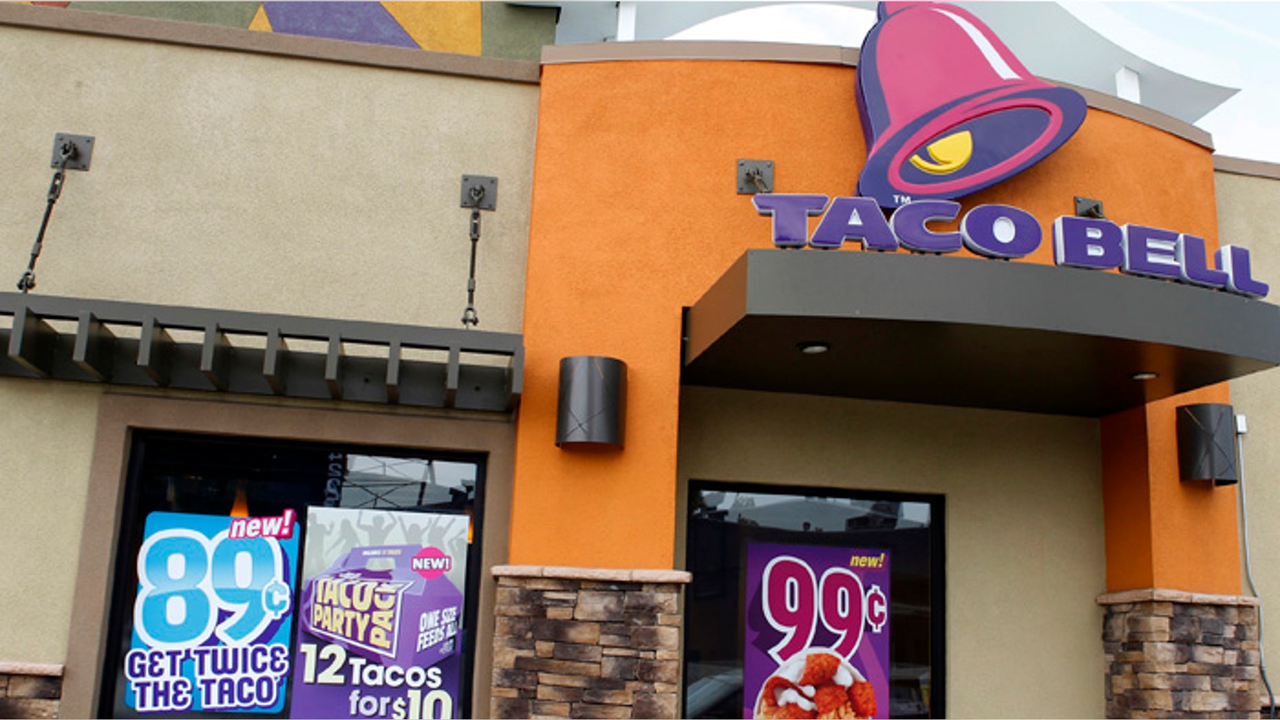 A Taco Bell restaurant is pictured in Burbank, California.