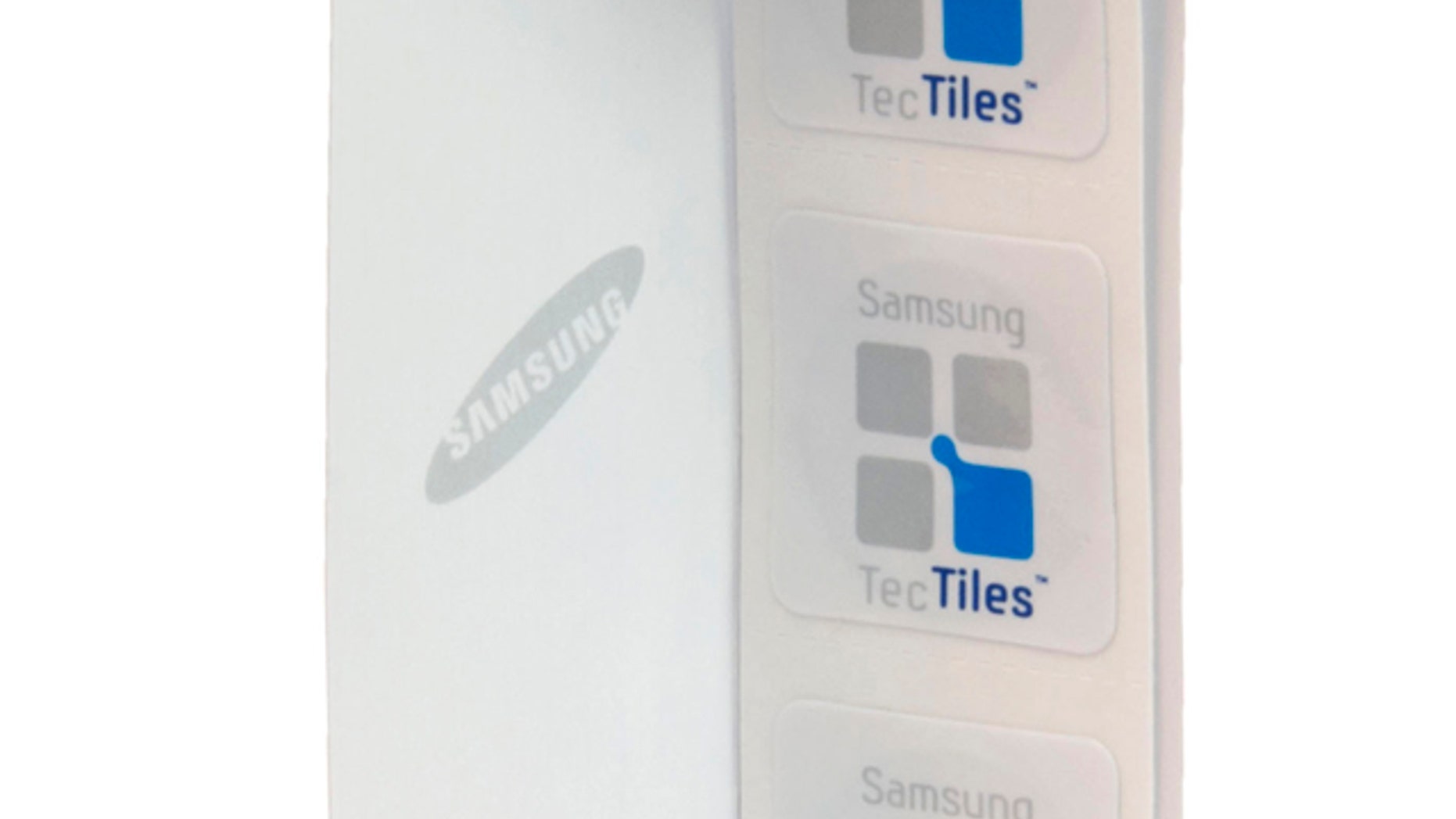 June 15, 2012: This undated image provided by Samsung on shows TecTiles stickers for use with certain near field communications-enabled mobile phones.