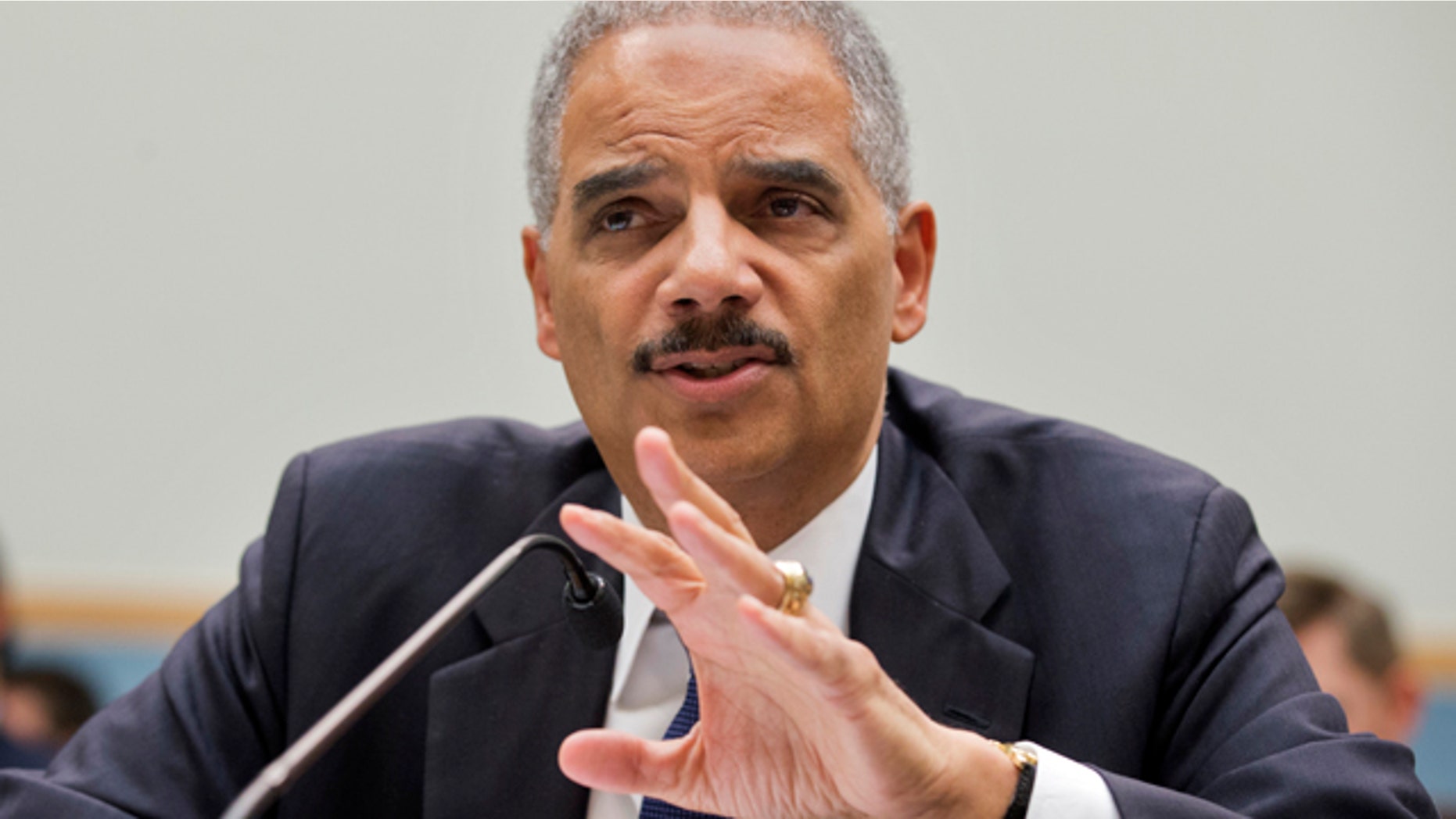 April 8, 2014: Attorney General Eric Holder testifies on Capitol Hill in Washington. (AP Photo/Manuel Balce Ceneta, File)