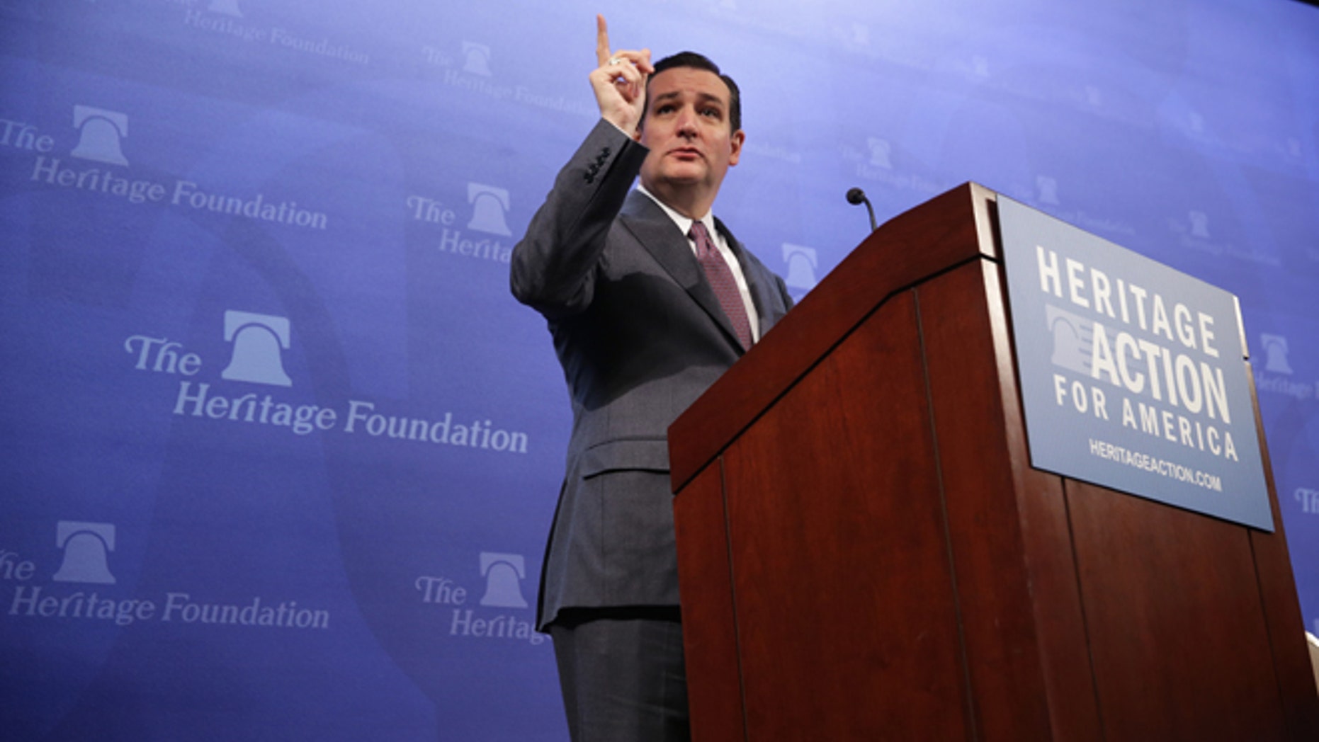 WASHINGTON, DC - FEBRUARY 10: U.S. Senator Ted Cruz (R-TX) addresses the Heritage Action for America's Conservative Policy Summit February 10, 2014 in Washington, DC. Sen. Cruz discussed the "American Energy Renaissance Act" that he will introduce to the Senate soon. (Photo by Alex Wong/Getty Images)