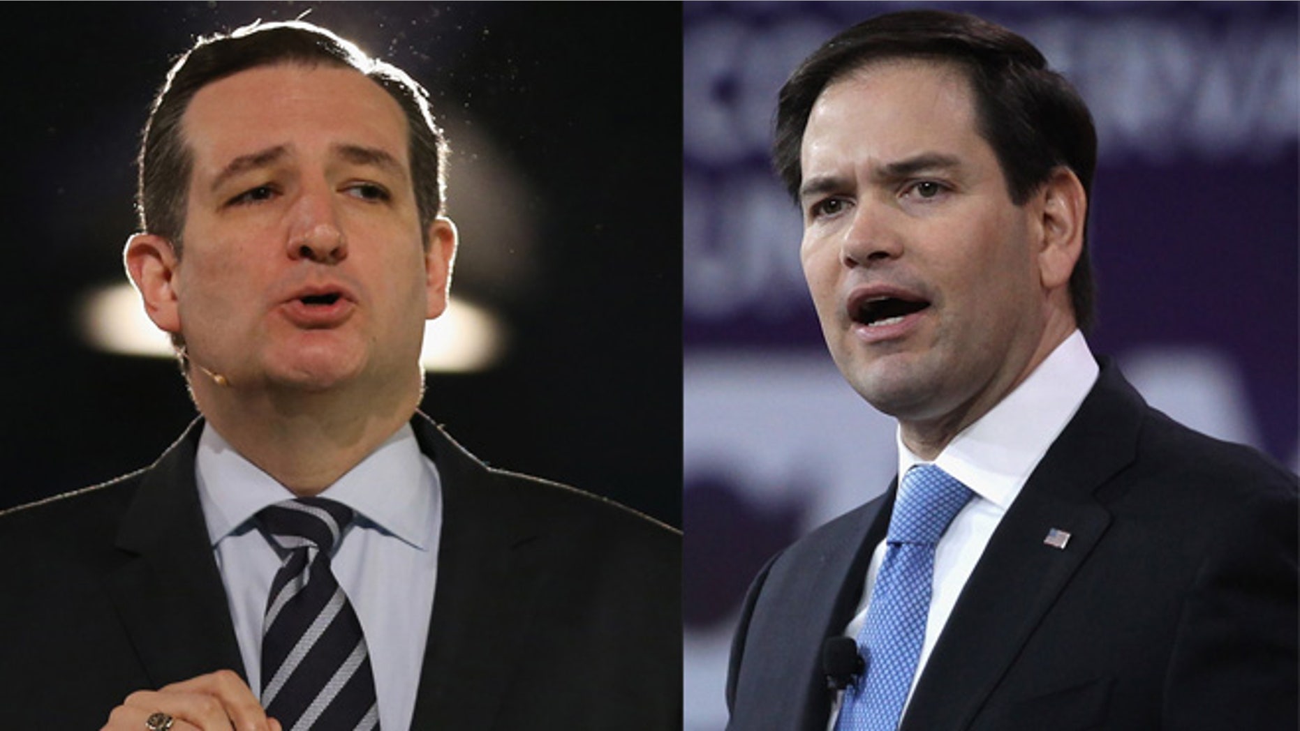 Left: Sen. Ted Cruz. Right: Sen. Marco Rubio. (Photos: Getty Images)
