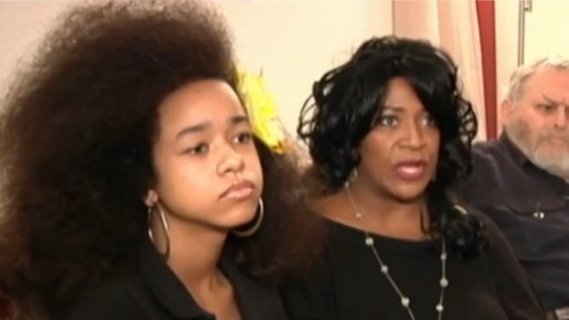 Vanessa VanDyke, left, told ClickOrlando.com that officials at Faith Christian Academy in Orlando are giving her one week to do something with her hair.