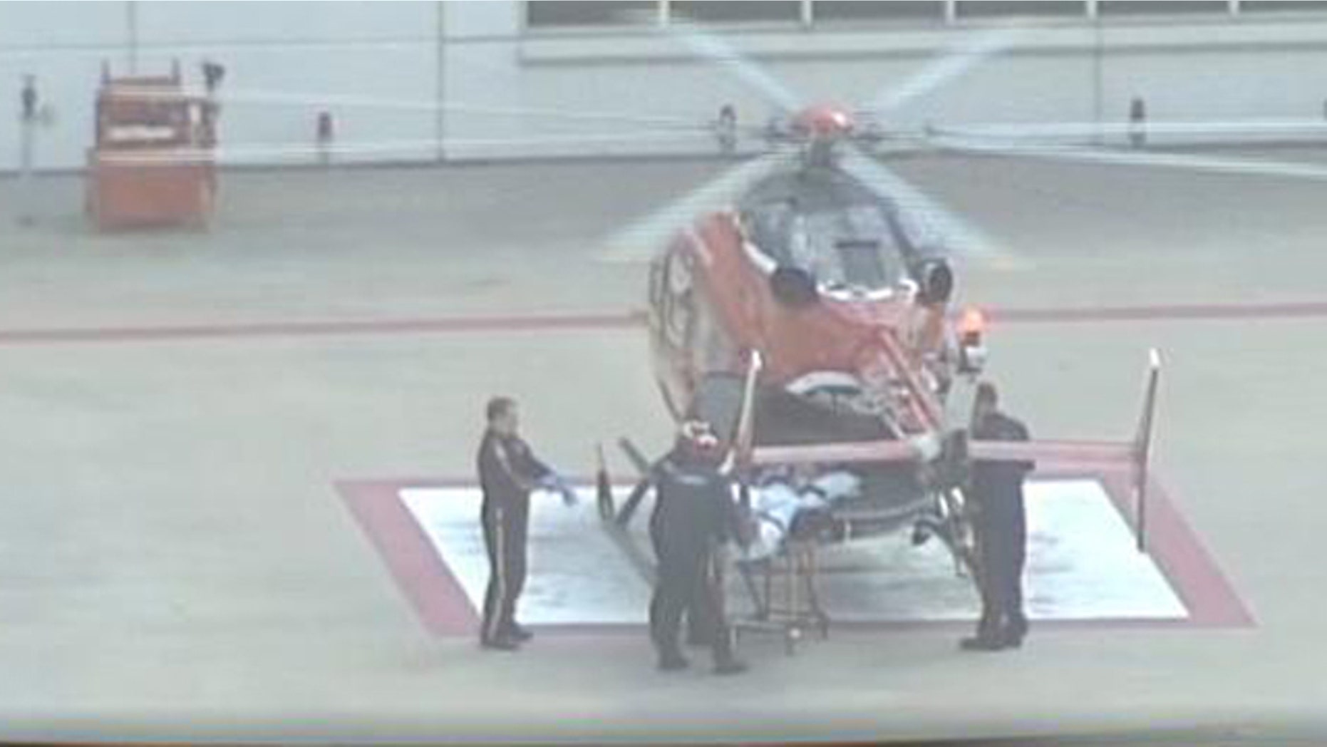 June 17, 2013: A medical helicopter responds after a teen is bitten at a South Texas beach.