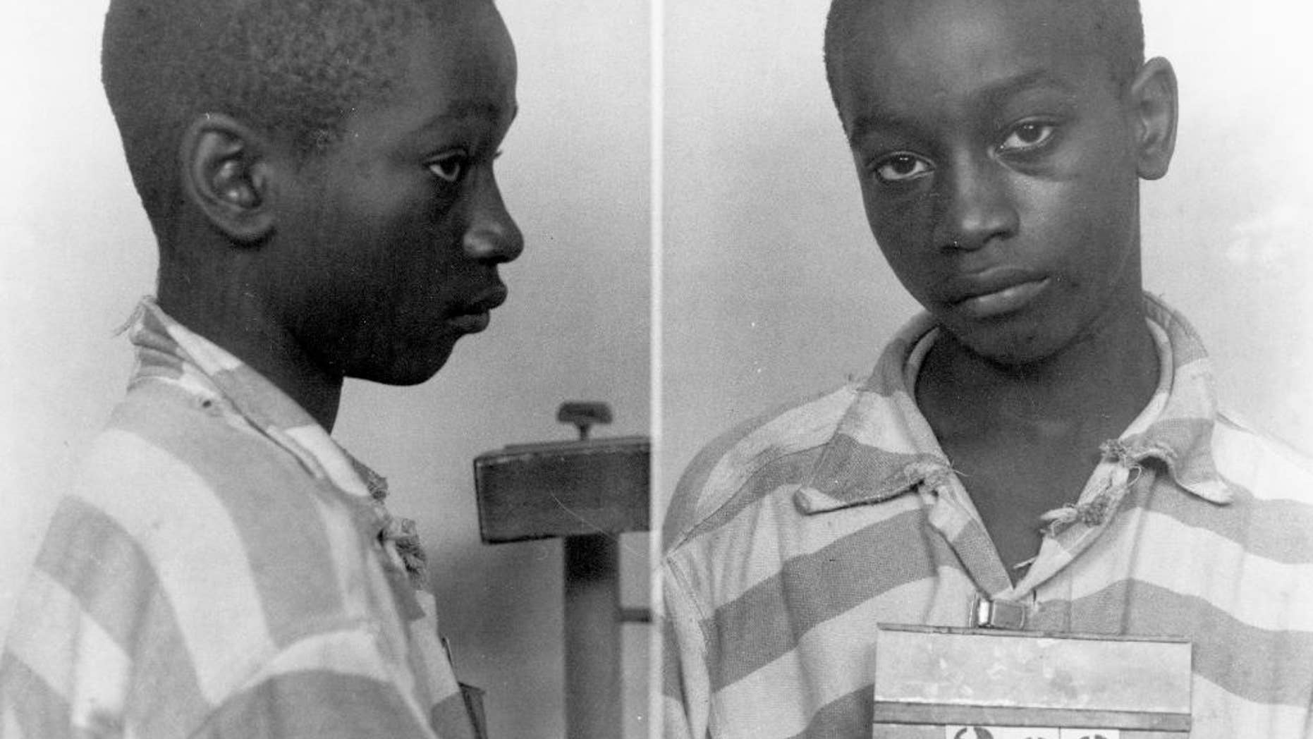 FILE - This undated file photo provided by the South Carolina Department of Archives and History shows George Stinney Jr., the youngest person ever executed in South Carolina, in 1944. A South Carolina state judge, in a Dec. 7, 2014 ruling, vacated Stinney's conviction in the deaths of two young girls, clearing his name. (AP Photo/South Carolina Department of Archives and History, File)