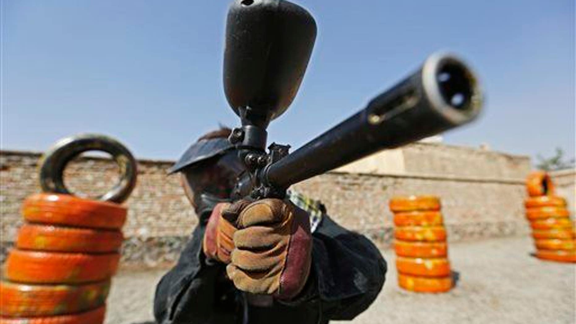 His first paintball game didn't go so well.