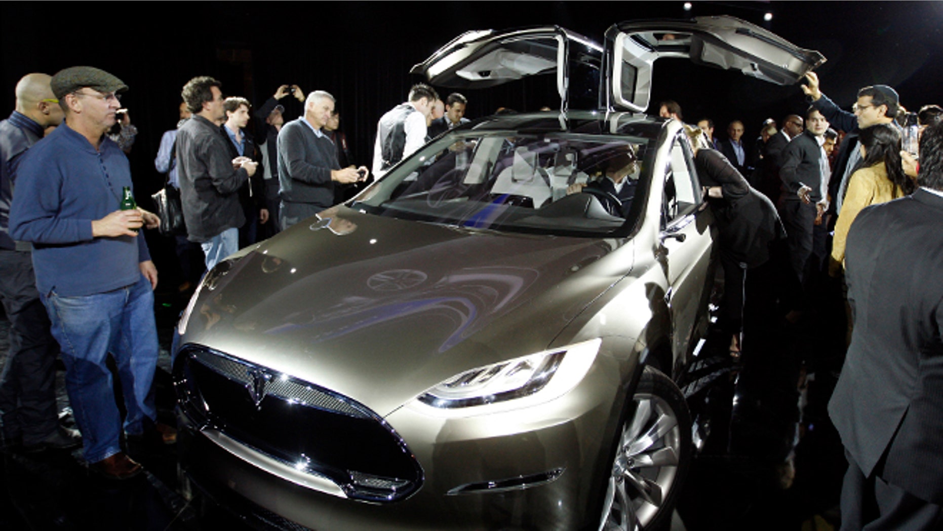 FILE: February 9, 2012: The Tesla Motors Model X at the company's design studio in Hawthorne, Calif.
o