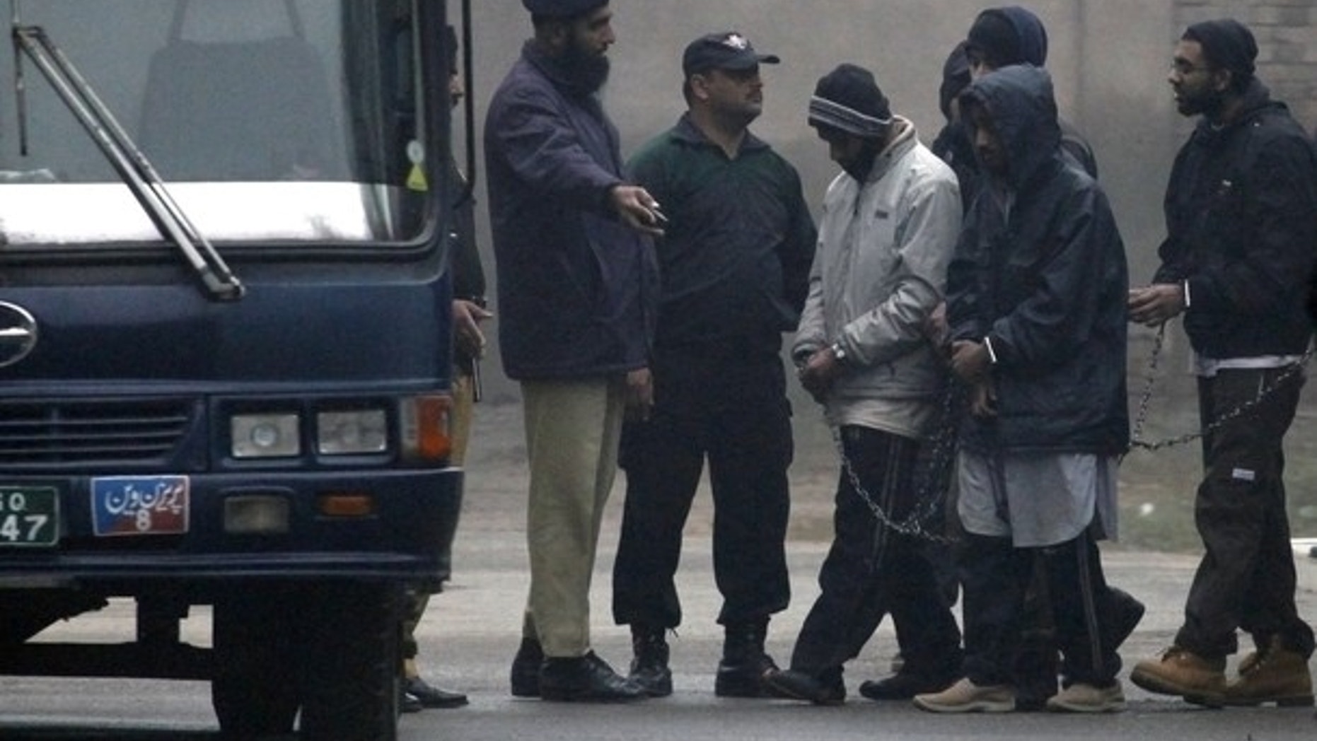 Jan. 18: Pakistani police escort five Americans held on terror charges in Punjab province, Pakistan.