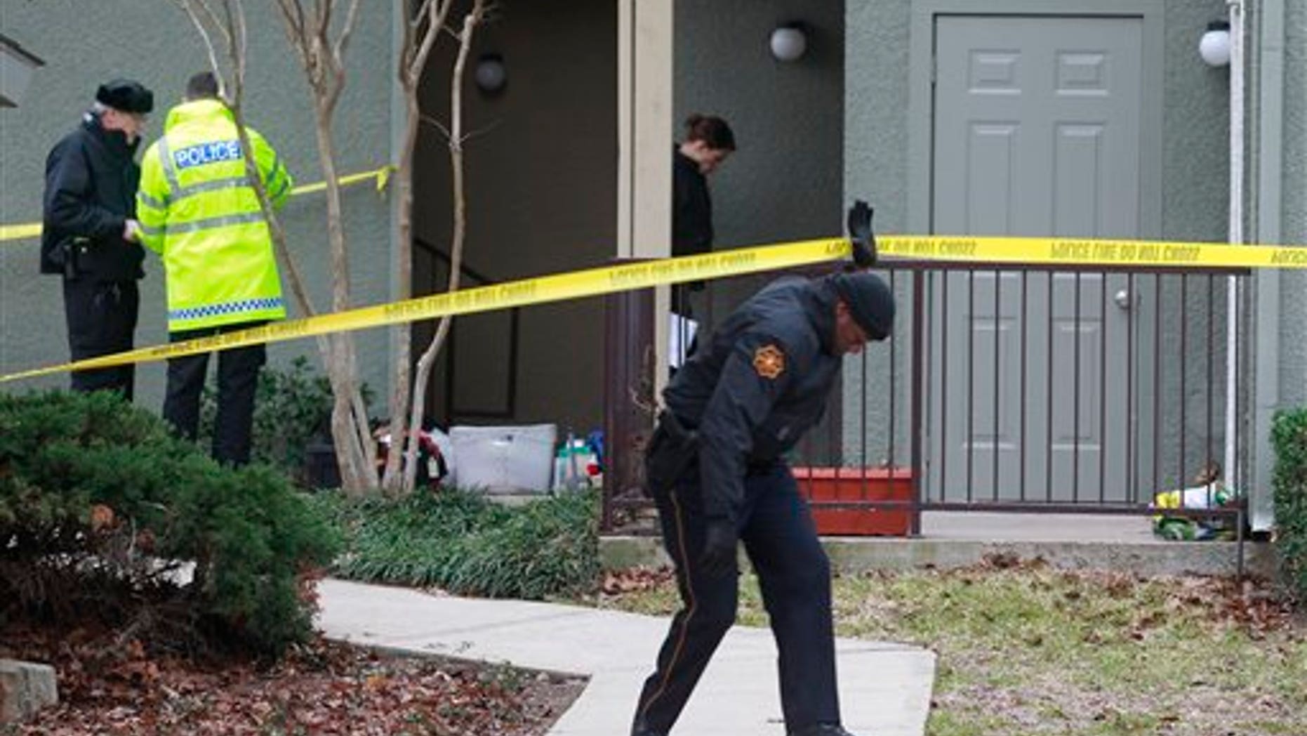 Dec. 25: Grapevine police investigate the scene where they found seven people dead outside Dallas in Grapevine, Texas.