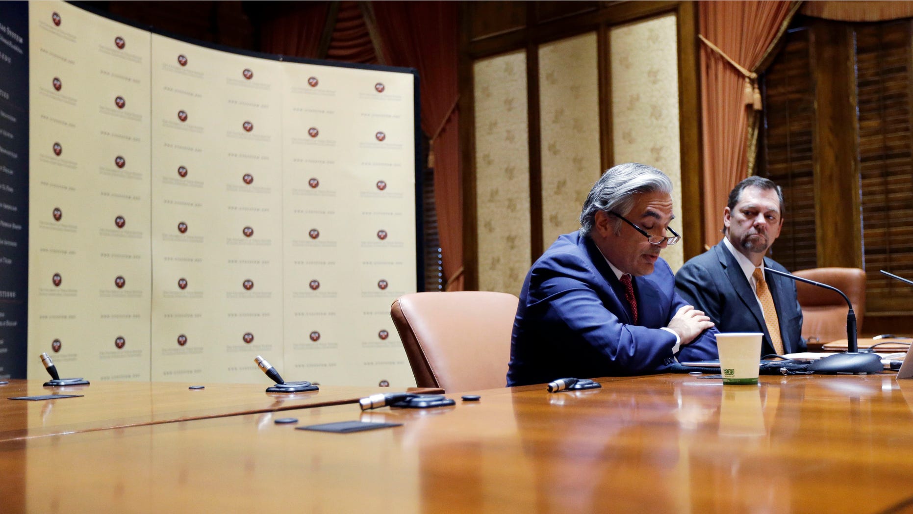 UT System Chancellor Francisco Cigarroa during a news conference Feb. 10, 2014, in Austin, Texas.