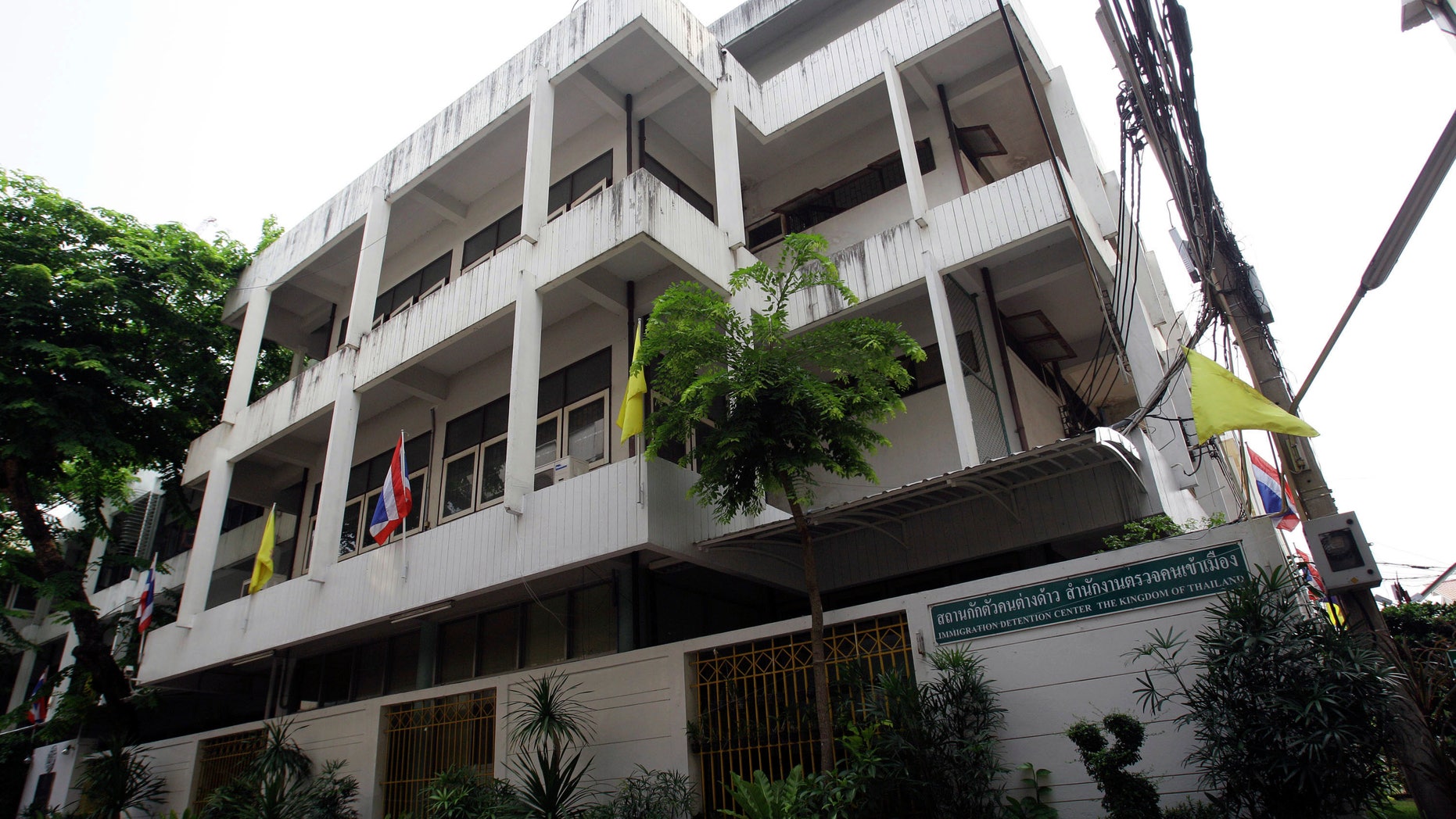 April 1, 2012: The exterior of Thai Immigration Police detention center where Vito Roberto Palazzolo, a fugitive Italian banker implicated in the "Pizza Connection" drug and money laundering trial, is being held for questioning.