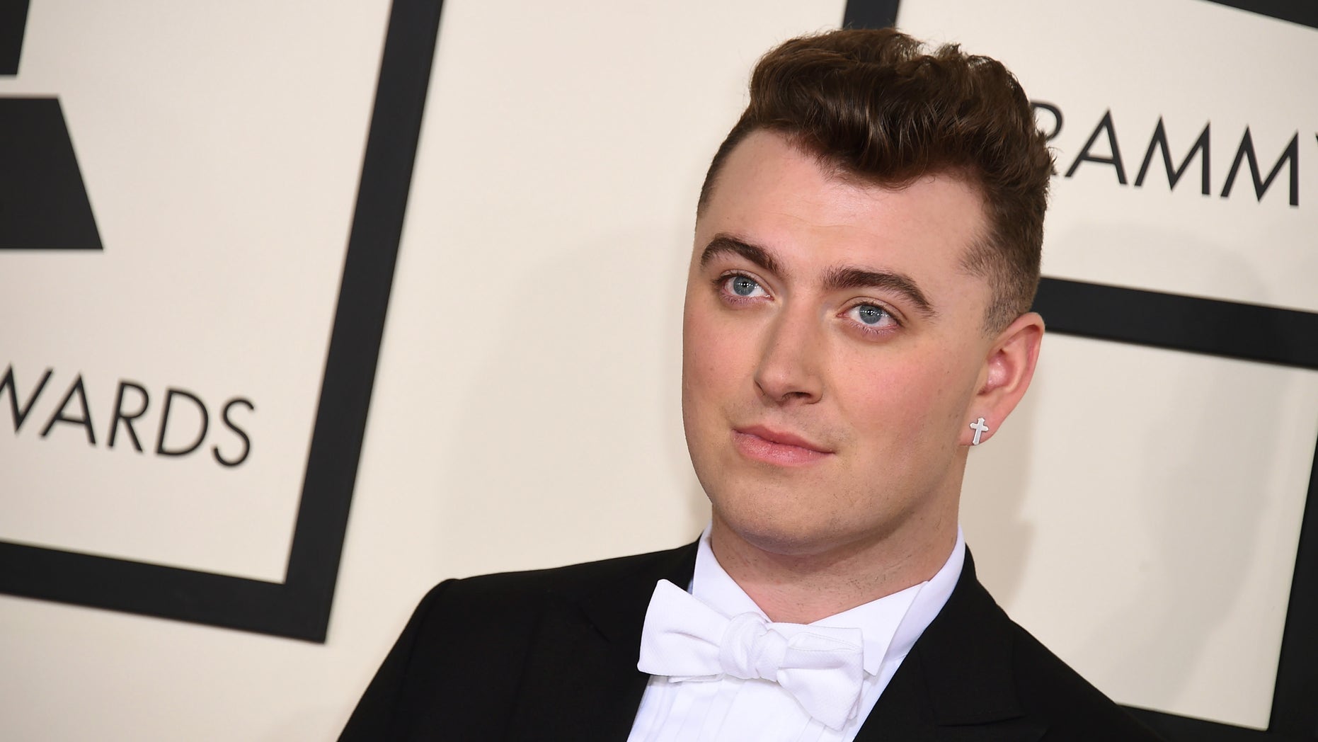 Sam Smith arrives at the 57th annual Grammy Awards at the Staples Center on Sunday, Feb. 8, 2015, in Los Angeles. (Photo by Jordan Strauss/Invision/AP)