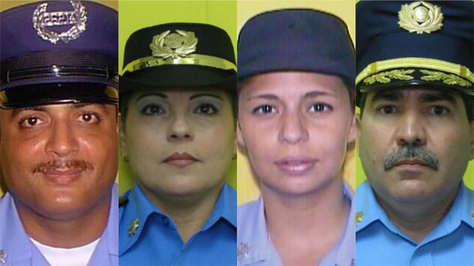 From left: Suspected shooter Guarionex Candelario Rivera, Luz M. Soto Segarra, Rosario Hernandez de Hoyos and Frank Roman Rodriguez.