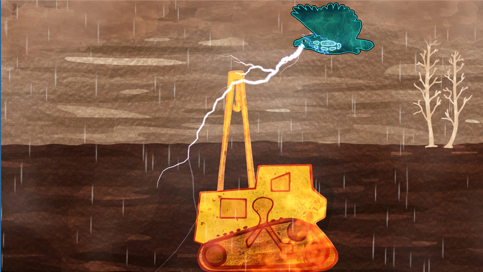 "Thunderbird Strike" allows the user to wipe out pipelines and machinery.