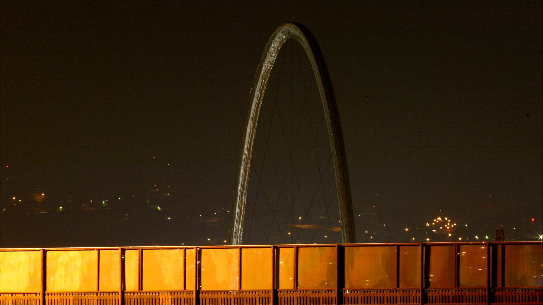A landmark arch in Tijuana, Mexico.
