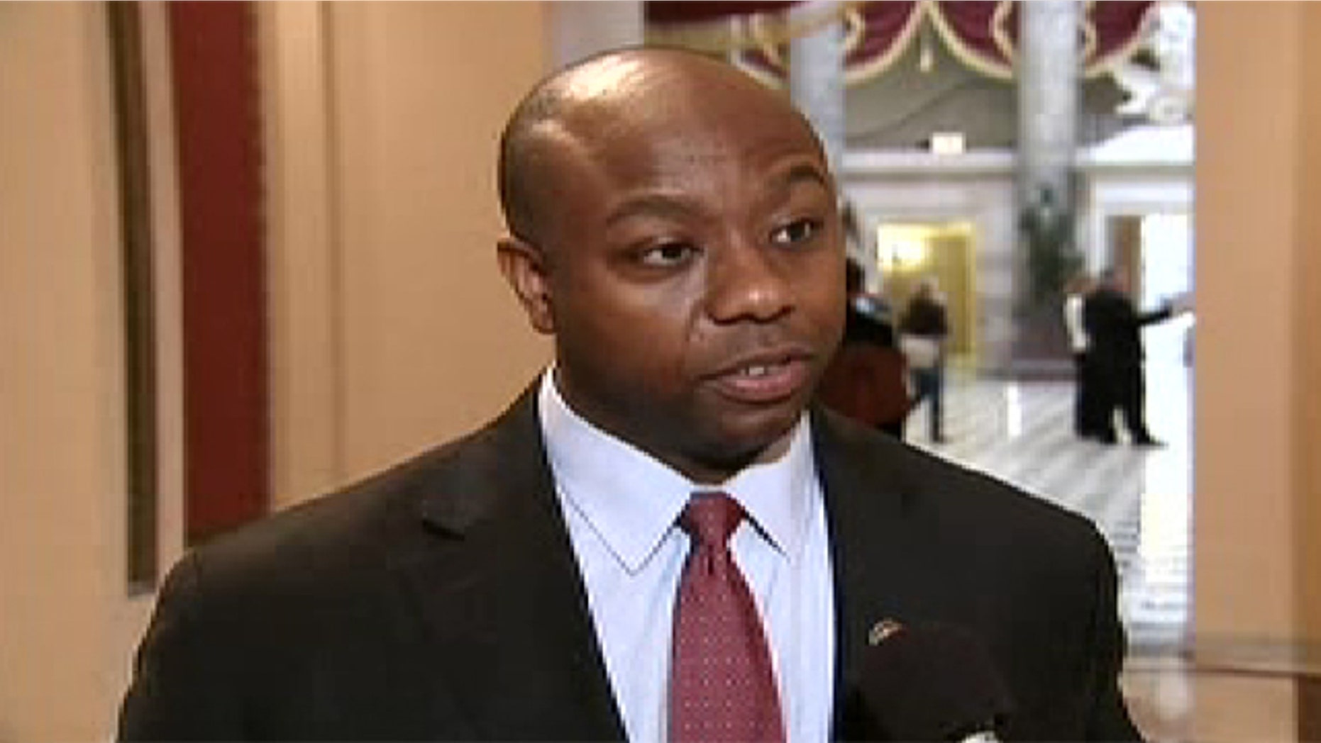 Feb. 11, 2011: Rep. Tim Scott, R-S.C., warns that a government shutdown is 'on the table' if Republicans and Democrats can't agree on spending cuts.
