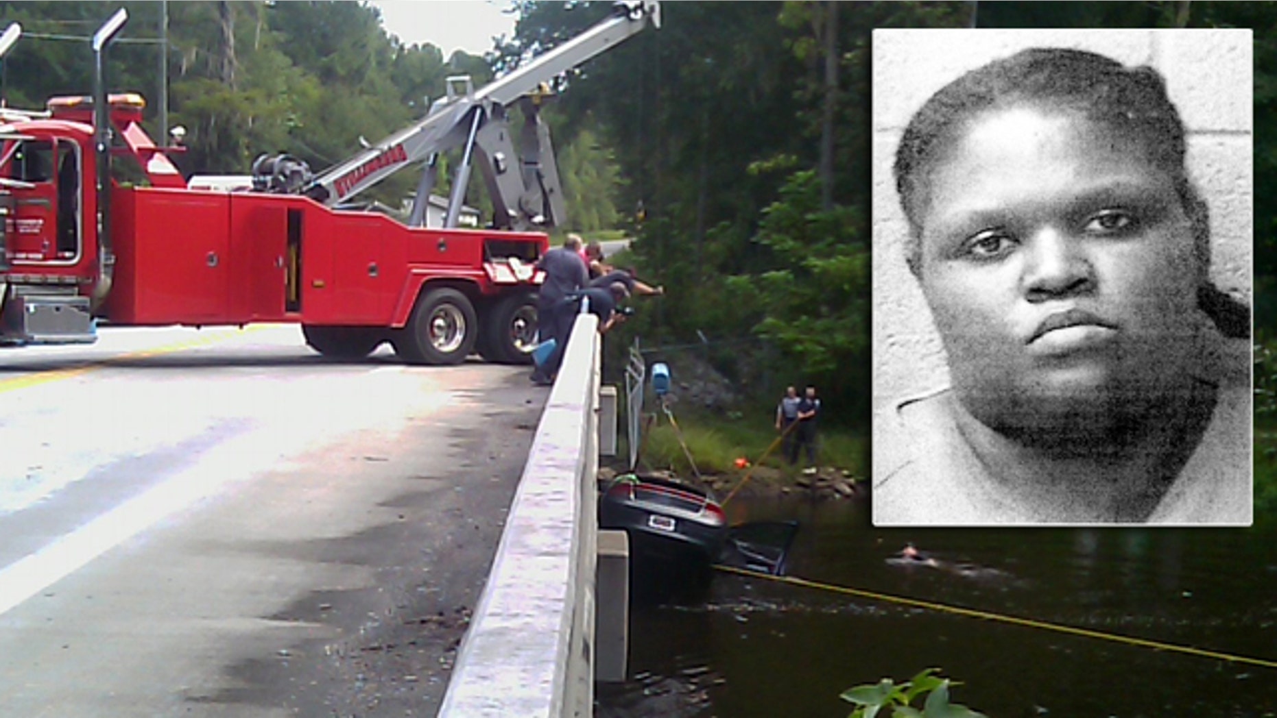 The bodies of two toddlers were recovered from from a car submerged in a South Carolina river, and their mother, Shaquan Duley, who was being held on a charge of leaving the scene of an accident.