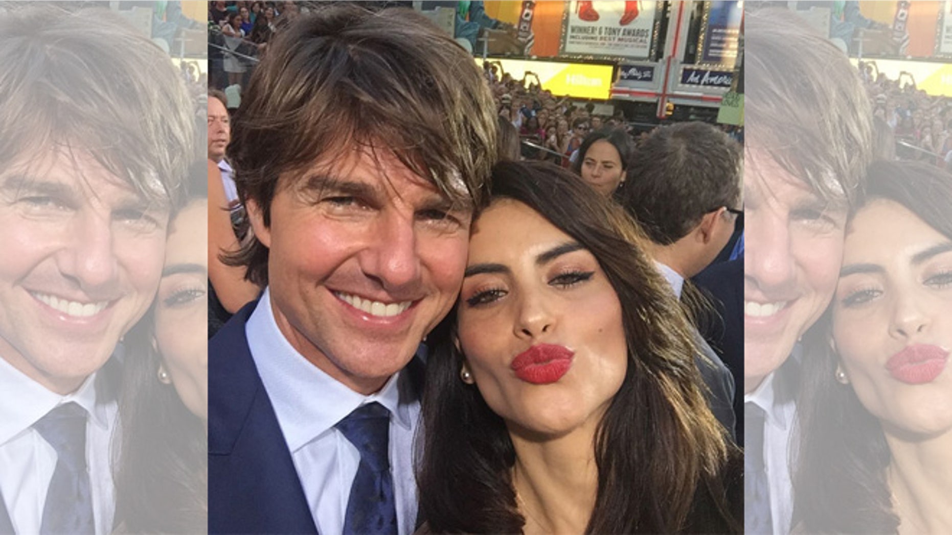 Tom Cruise and Univision reporter Jessica Cediel