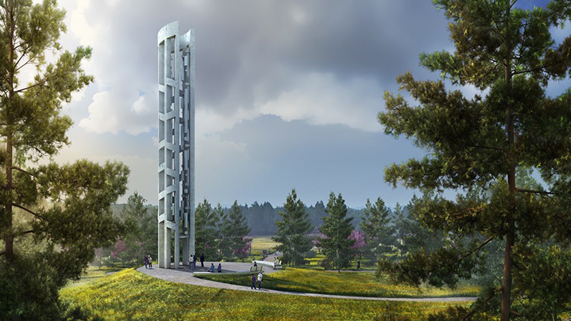 Groundbreaking Tower Of Voices Flight 93 Memorial Erected Ahead Of 9 11 Anniversary Fox News