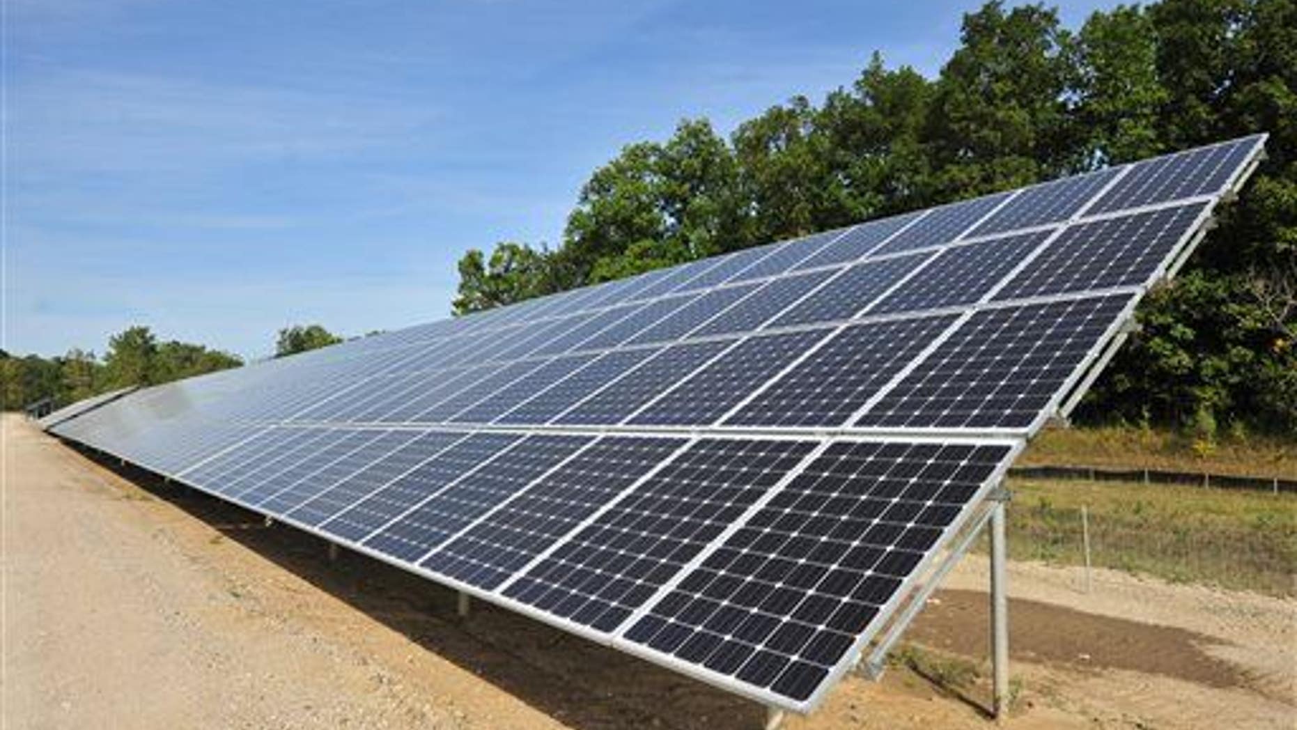 File photo of solar panels.