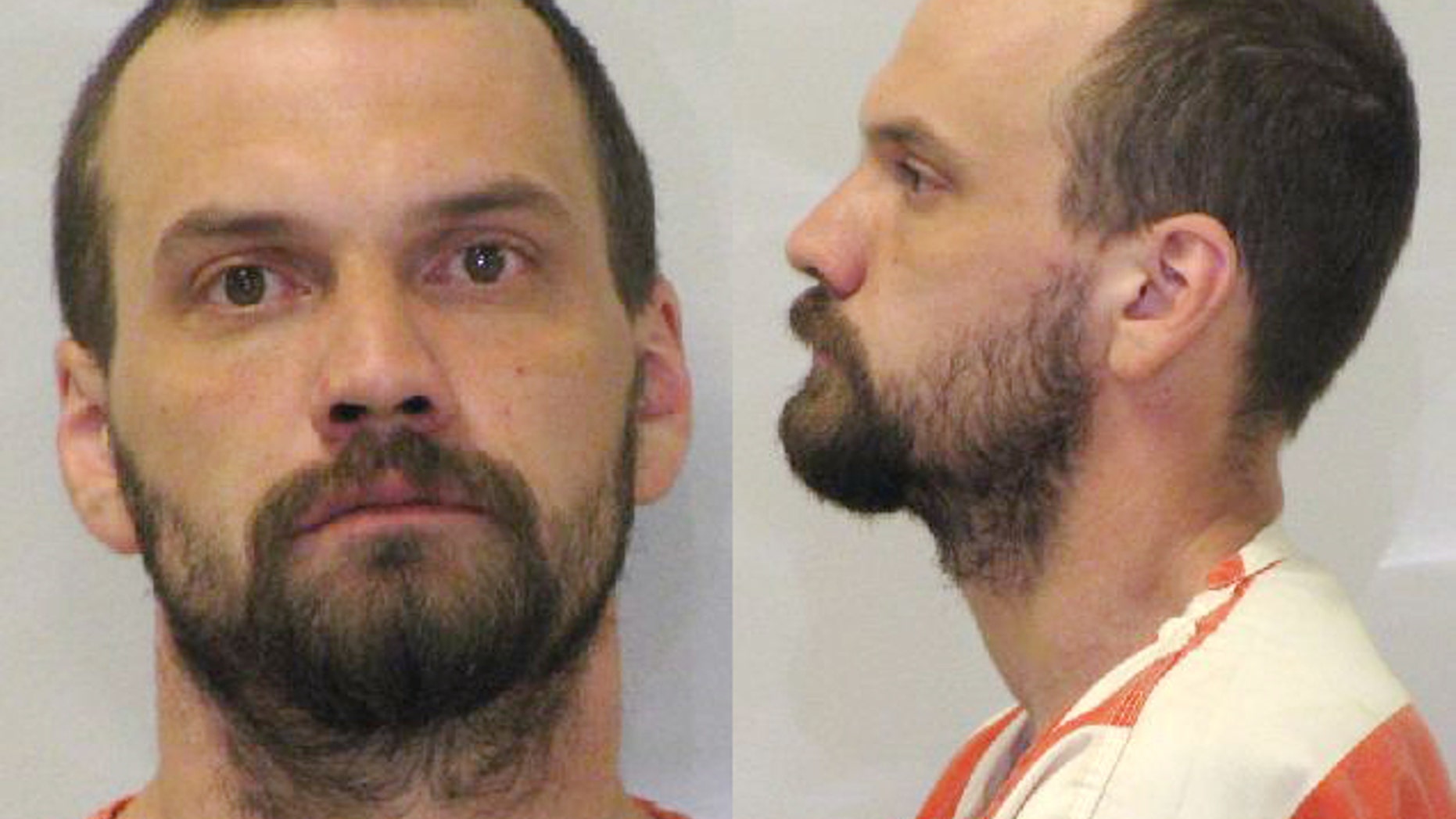 In this undated photo released by the Allegan County Sheriff’s Department, Corey Lee Lavalley is shown. Authorities say Lavalley, 32, fatally shot a woman and her two children before returning to their mobile home in Dorr Township, Mich., and setting it ablaze. The victims discovered Tuesday, March 10, 2015 were identified as Debra Sheppard, daughter Emma McComber and son Corey LaValley Jr. (AP Photo/Allegan County Sheriff’s Department)