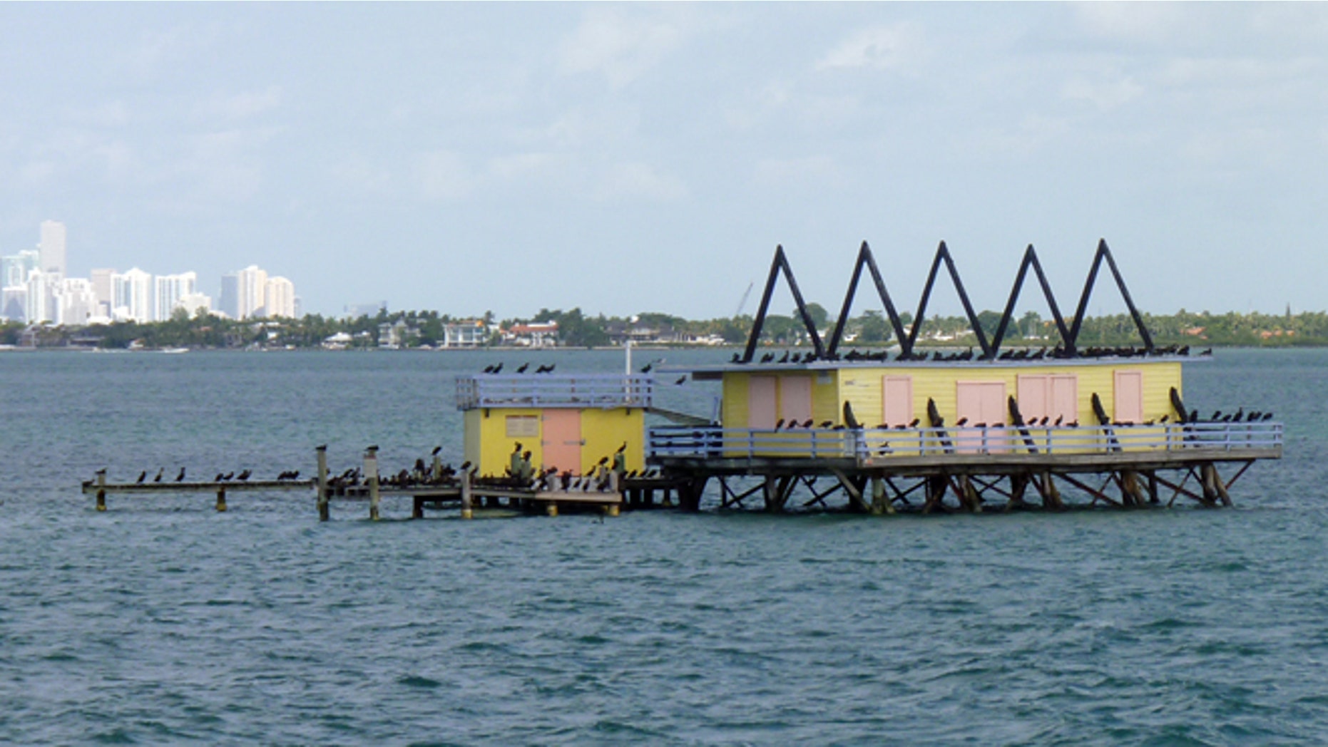 Nov. 11, 2012: One of the seven Stiltsville homes near Miami, Fla.