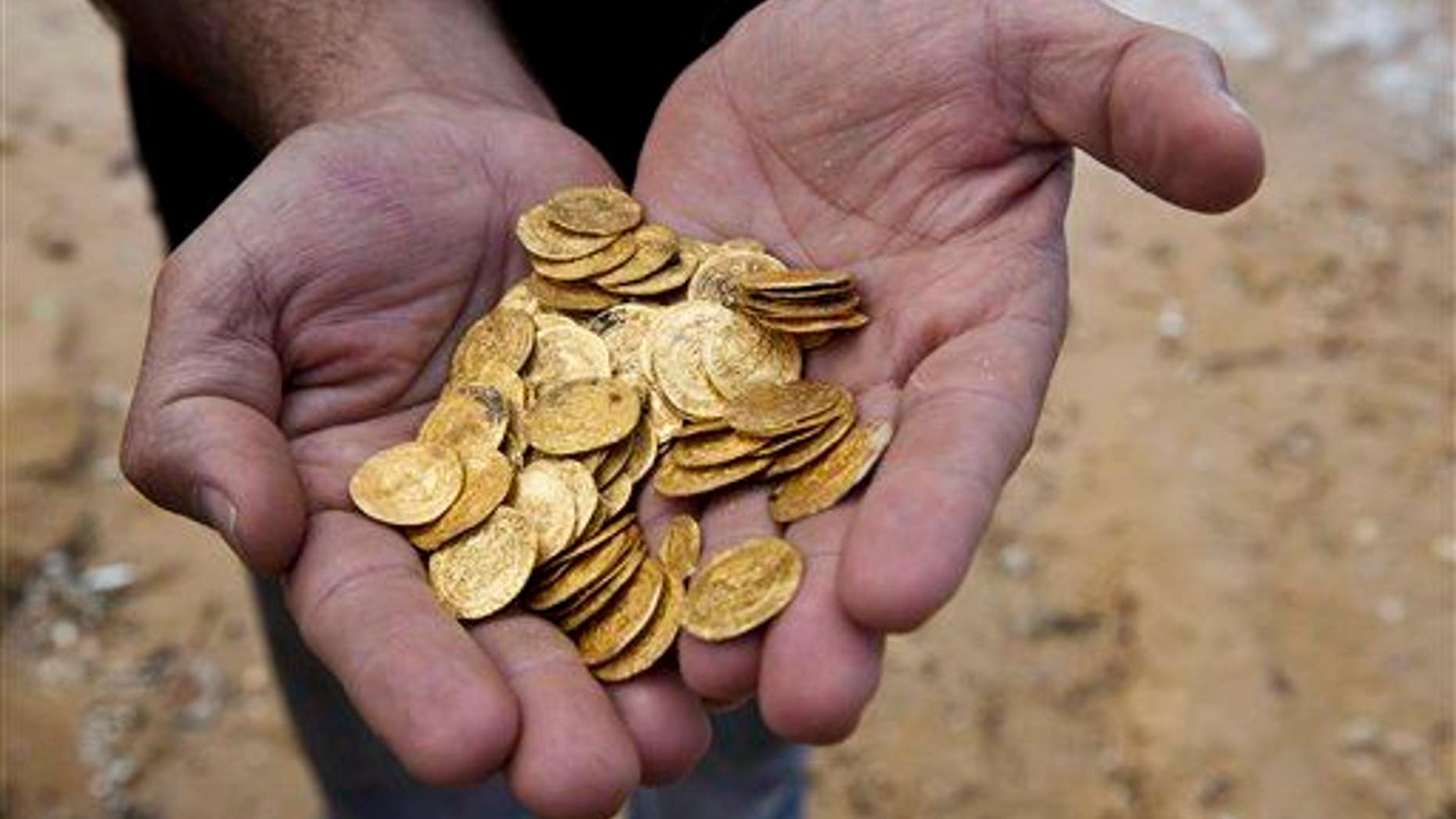 Gold coins found in the seabed in the Mediterranean Sea. The Connaught is thought to have quite a stash of its own.