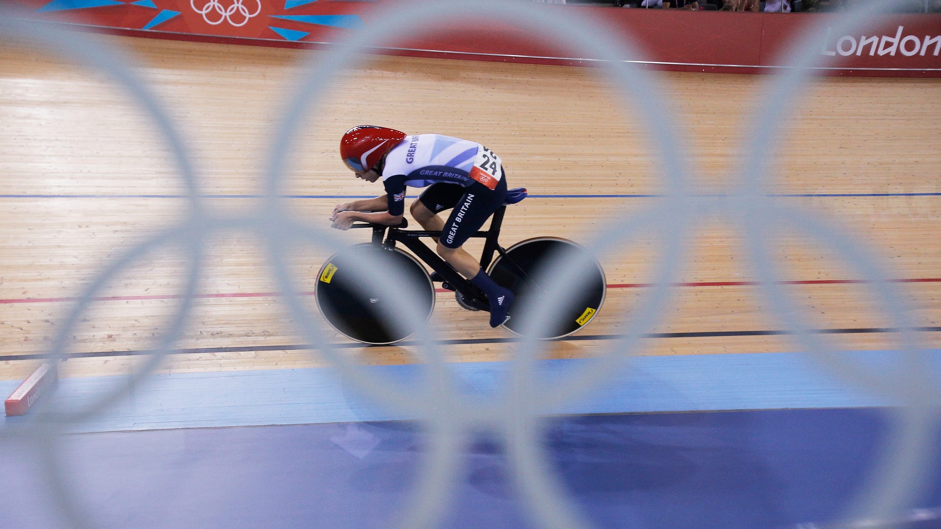 Aug. 7, 2012: Britain's Laura Trott competes in the track cycling women's omnium individual pursuit, at the 2012 Summer Olympics, in London.