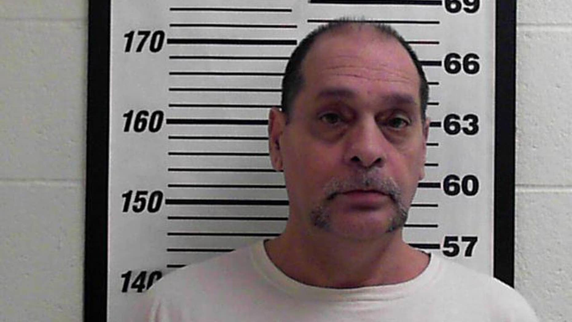 In this photo released by the Davis County Jail shows Timothy Jay Vafeades. Prosecutors say they've found four more victims of Vafeades, a Utah truck driver accused of keeping women as sex slaves in his semitrailer as he traveled the county. Some of the new accusations against Vafeades date back 20 years. In two of the new cases detailed in court documents filed Monday, Nov. 10, 2014, Vafeades is accused of holding women as prisoners for months. (AP Photo/Davis County Jail)