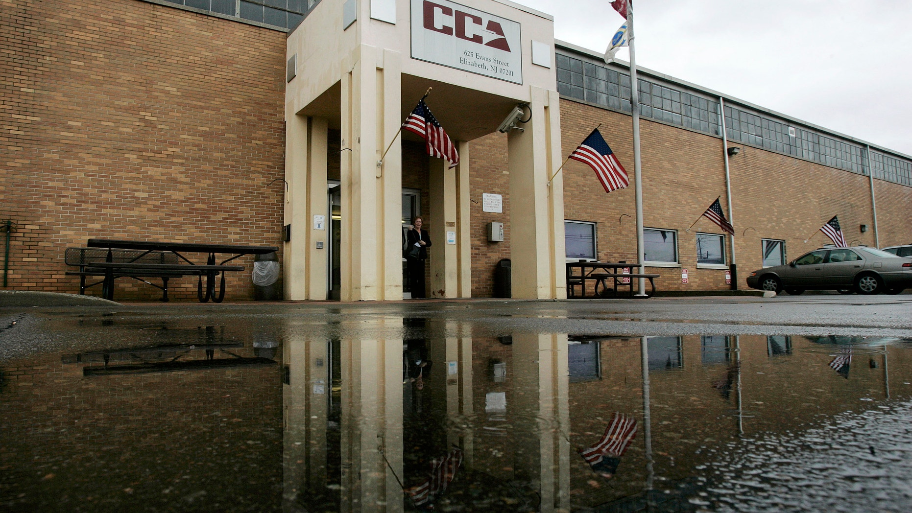 File photo shows the Corrections Corporation of America (CCA) detention center in Elizabeth, N.J.