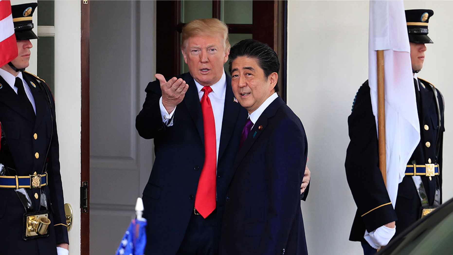 Speaking to reporters in Tokyo after a conversation with Trump, Japanese Prime Minister Shinzo Abe shared his praise for Trump’s diplomatic accomplishment.