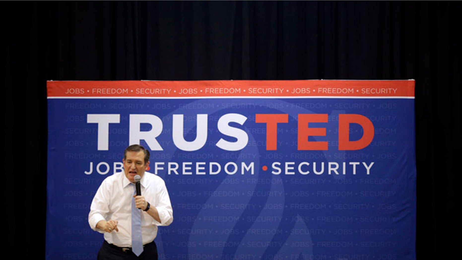 Republican presidential candidate Sen. Ted Cruz during a rally in Towson, Md., Monday, April 18, 2016.