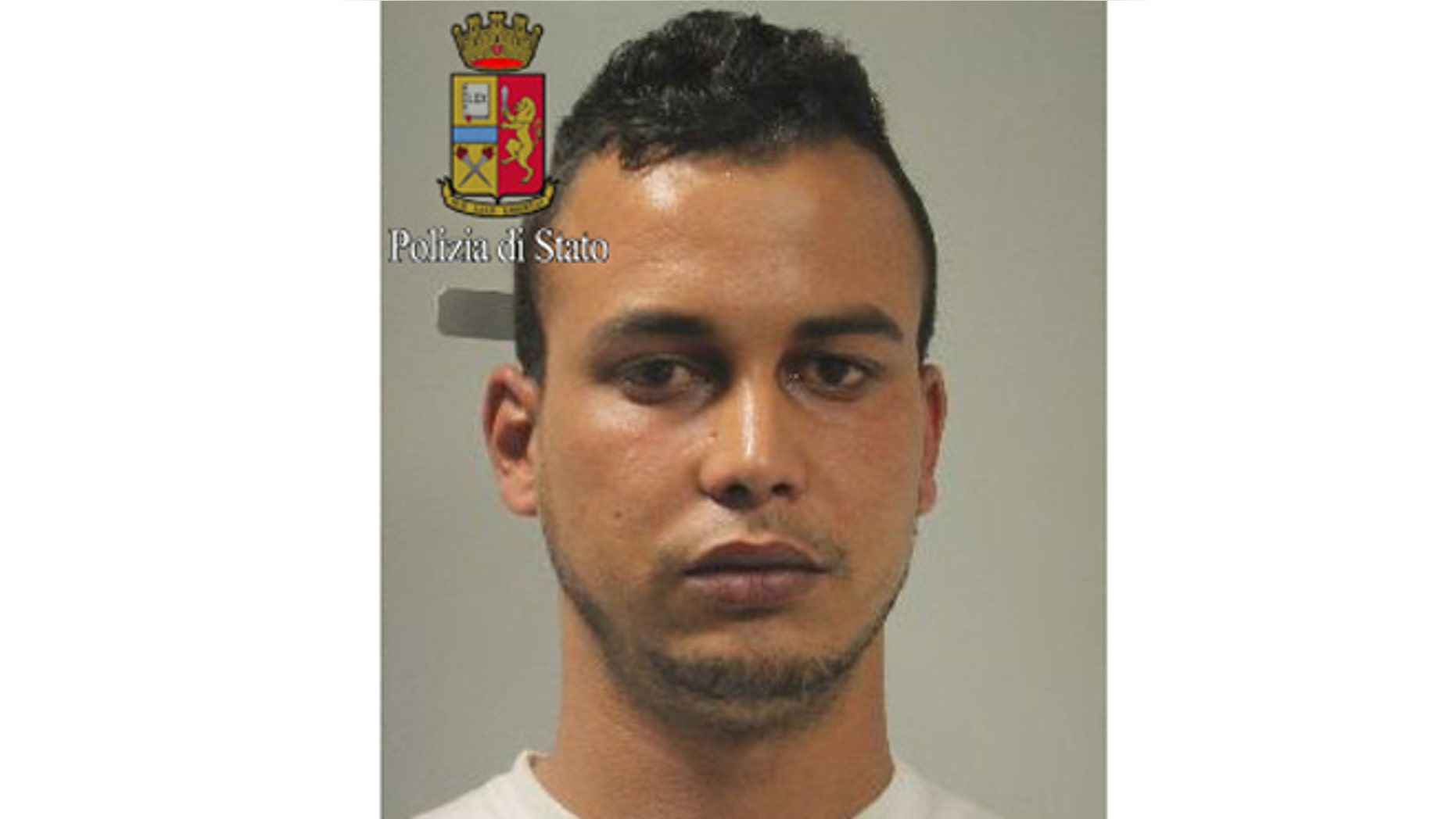 This photo released by Italian Police on May 20, 2015, shows Touil Abdelmajid, who was arrested Tuesday evening May 19 at the home of his mother in Gaggiano, near Milan.