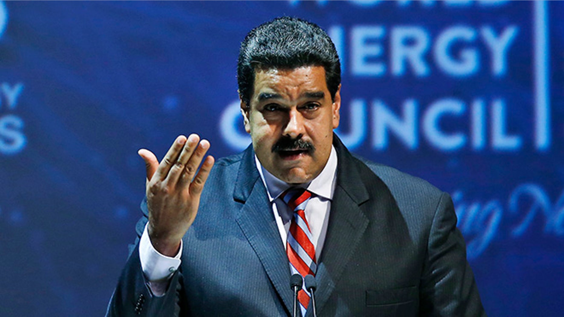 Venezuela's President Nicolas Maduro at the World Energy Congress, in Istanbul, Oct. 10, 2016.