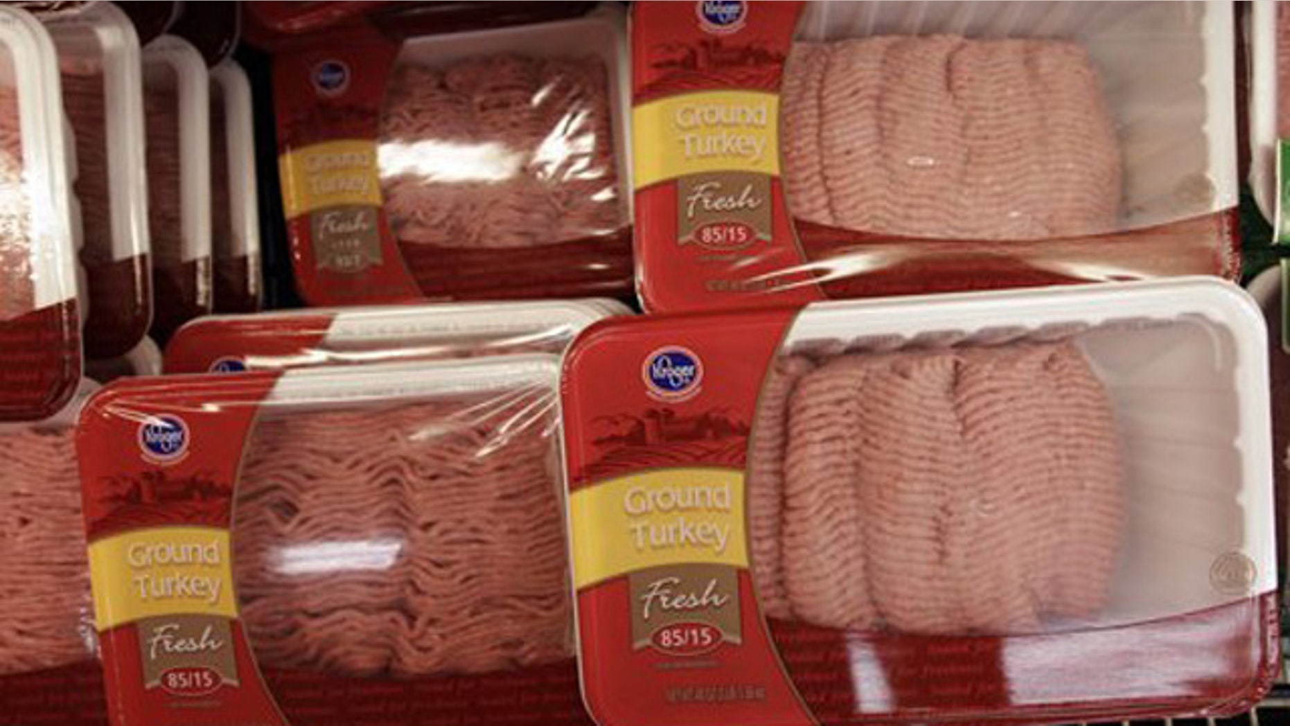 Aug 31: Products subject to meat giant Cargill's recall of 36 million pounds of ground turkey linked to a nationwide salmonella outbreak is seen on display at a grocery store in Redwood City, Calif.