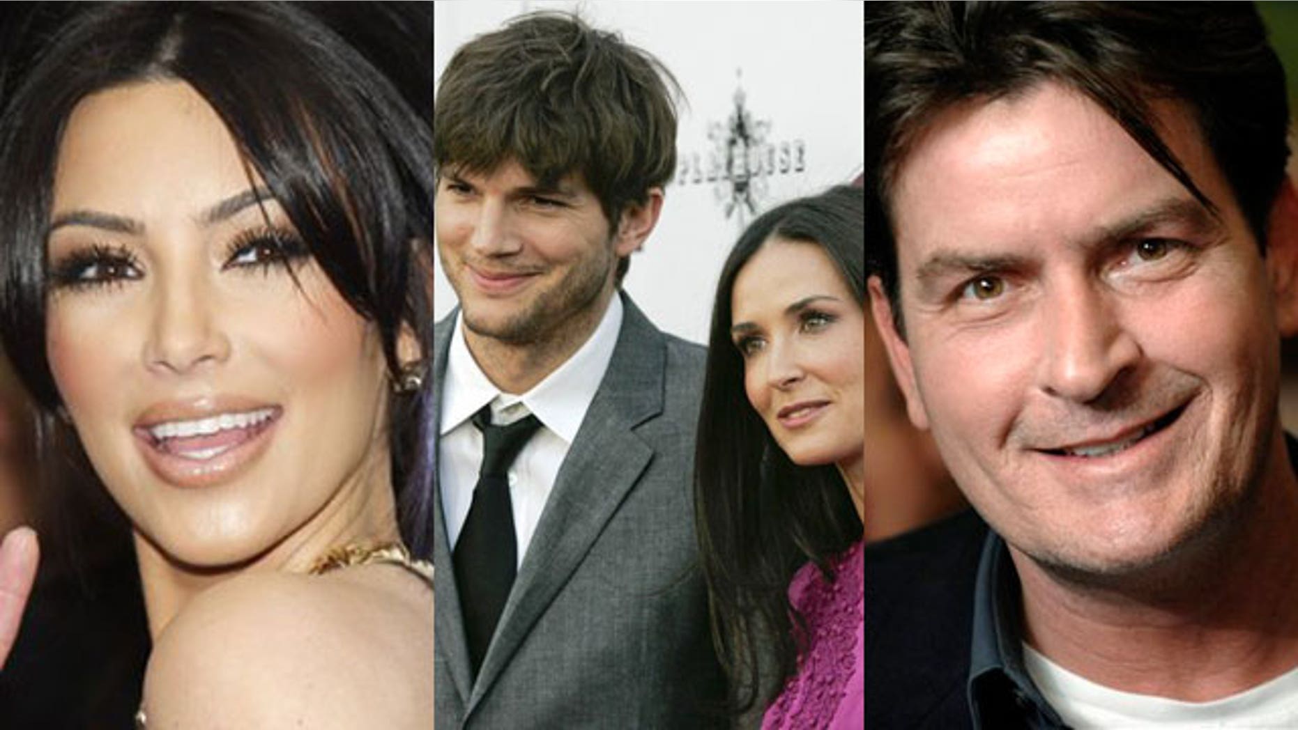 Are your favorite Tweeting celebs like Kim Kardashian, Ashton Kutcher and Demi Moore and Charlie Sheen controlling their Twitter? (AP/Reuters)